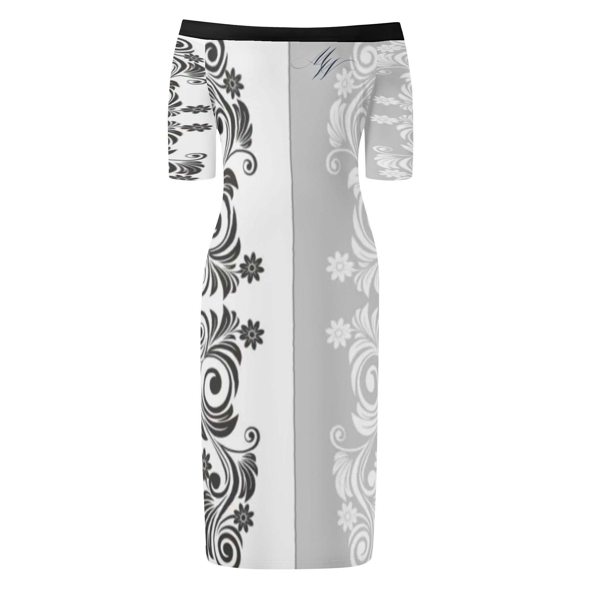 Women's Off The Shoulder Office/Evening Dress - MES...Where