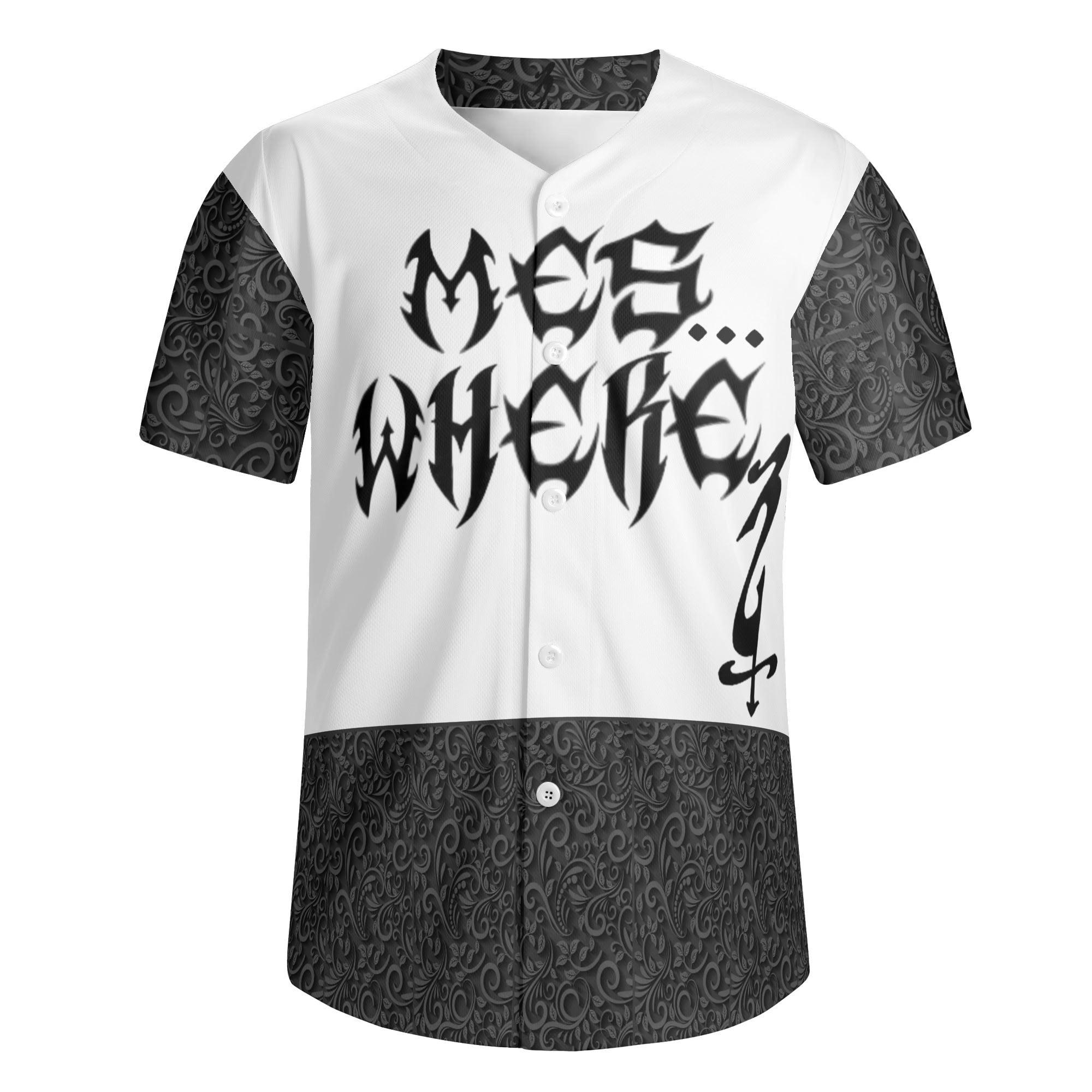 Young Adult Men's Short Sleeve Baseball Jersey - MES...Where