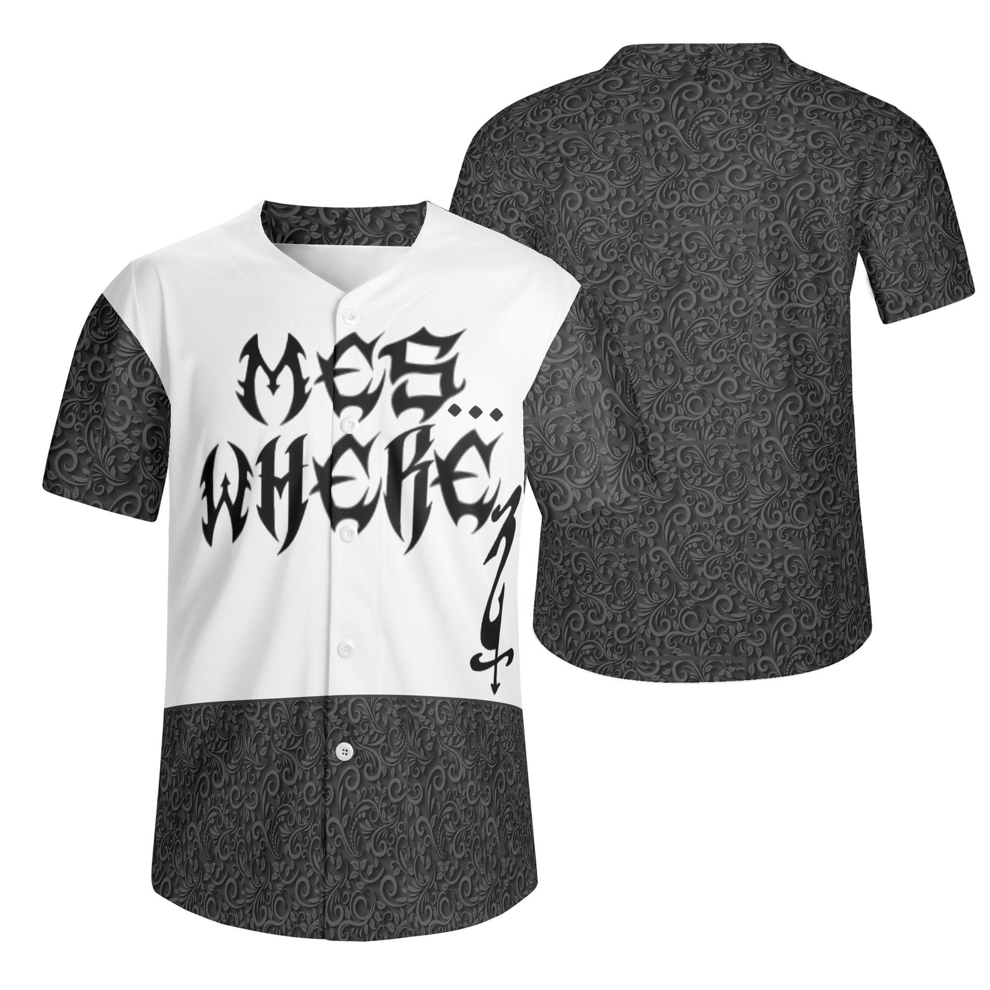 Young Adult Men's Short Sleeve Baseball Jersey - MES...Where