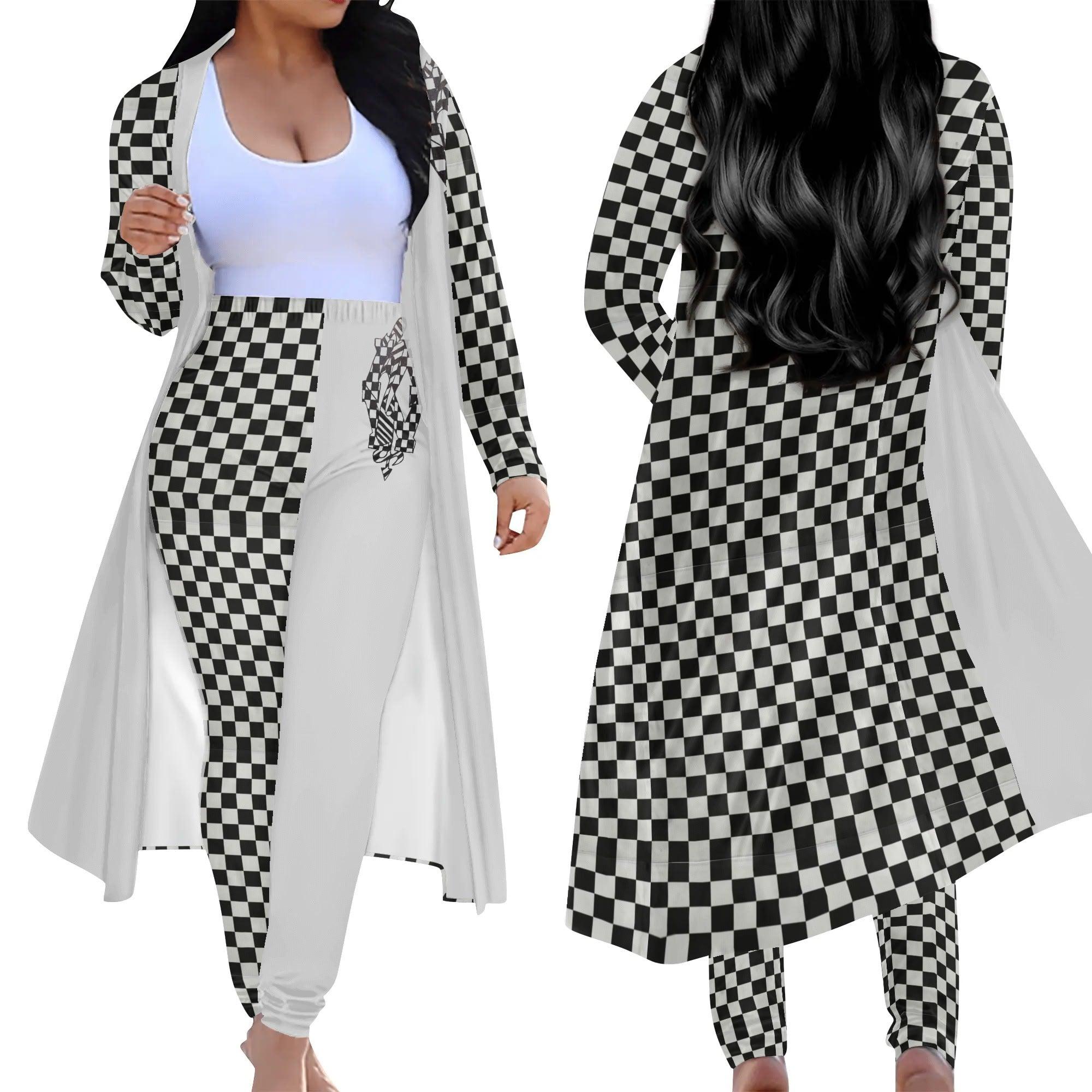 Women's Long Sleeve Cardigan and Leggings 2pcs - MES...Where