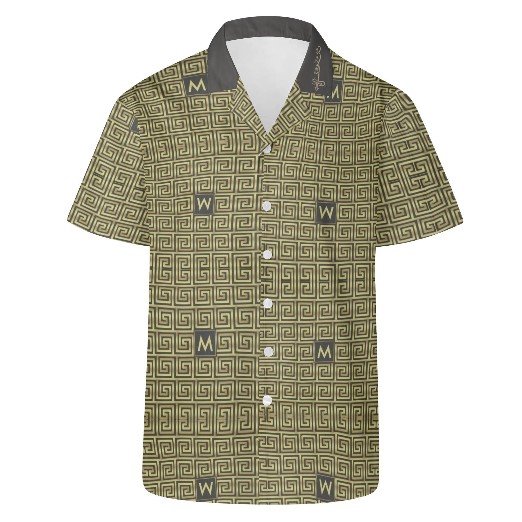 Mens All Over Print Casual Hawaiian Shirt - MES...Where