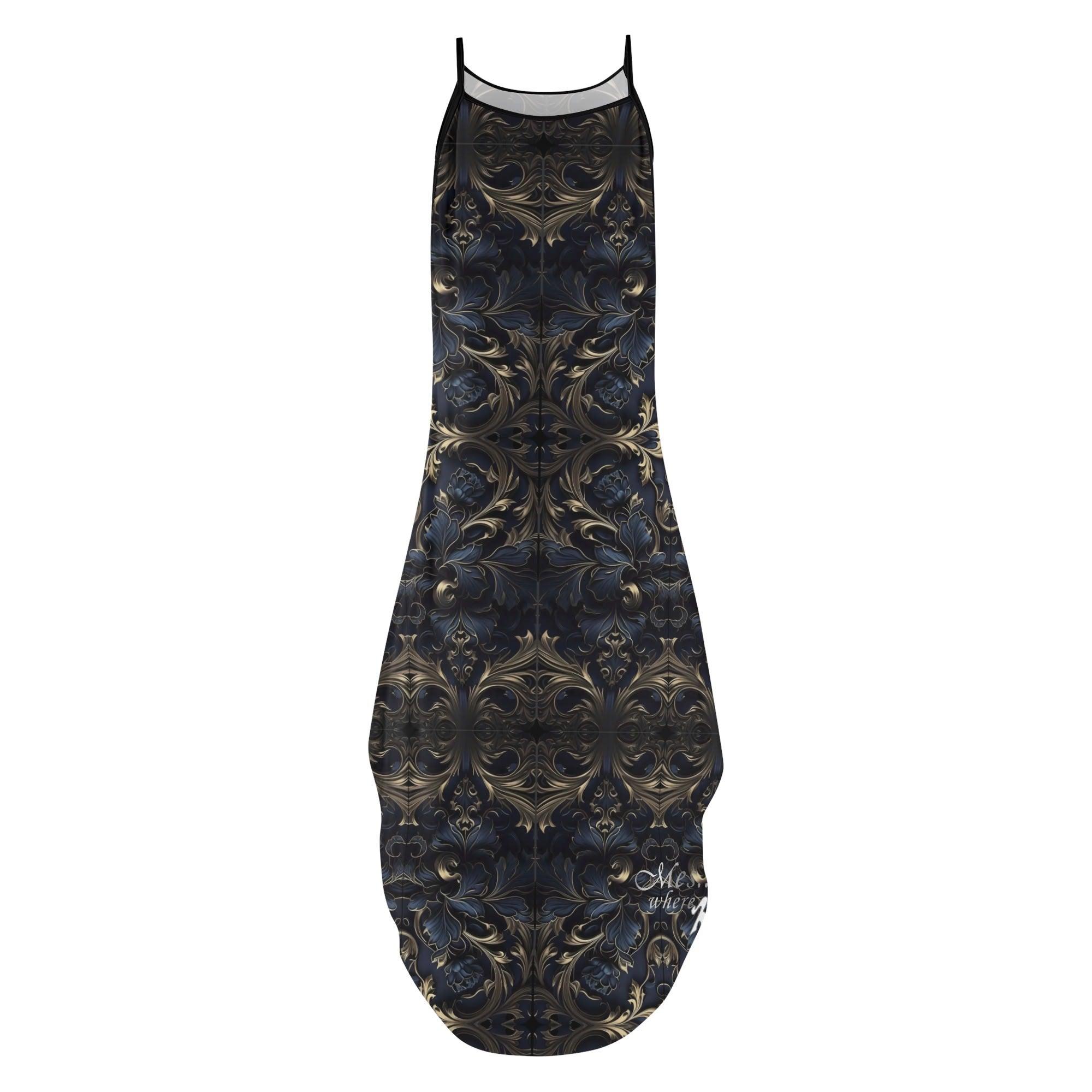 Women's Elegant Sleeveless Evening Dress - MES...Where