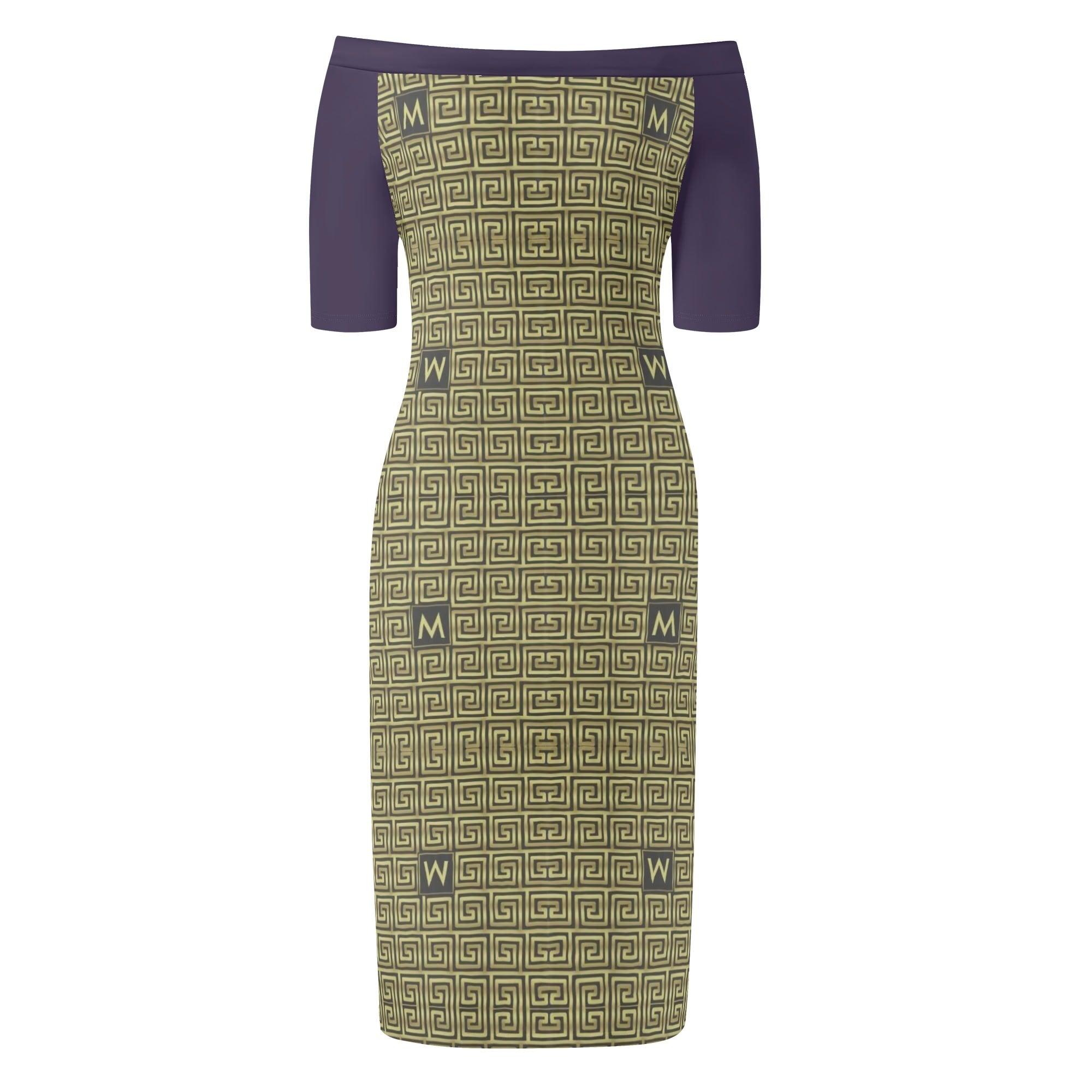 Women's Off The Shoulder Office/Evening Dress - MES...Where