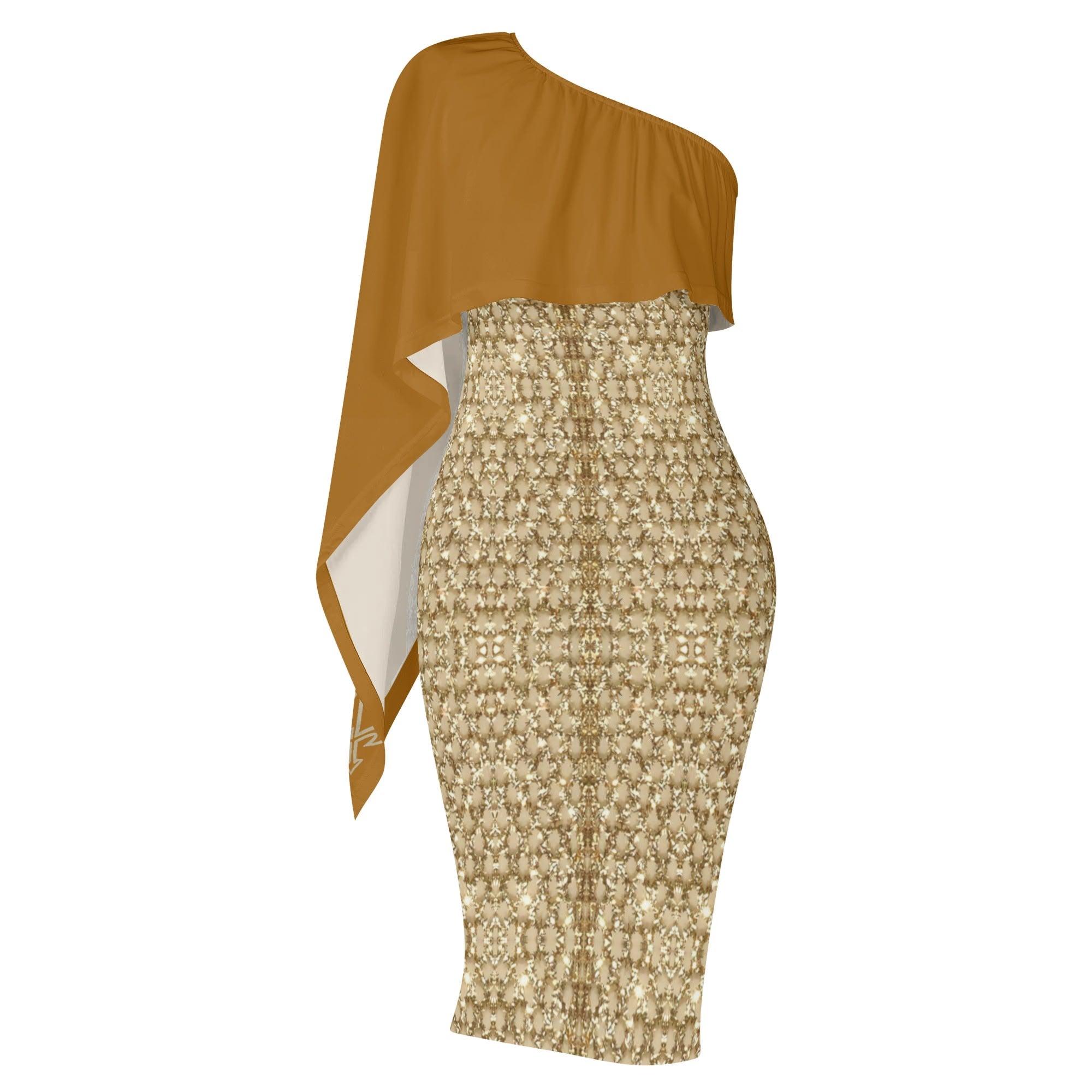 Women's Long Sleeve One Shoulder Party/Evening Dress - MES...Where