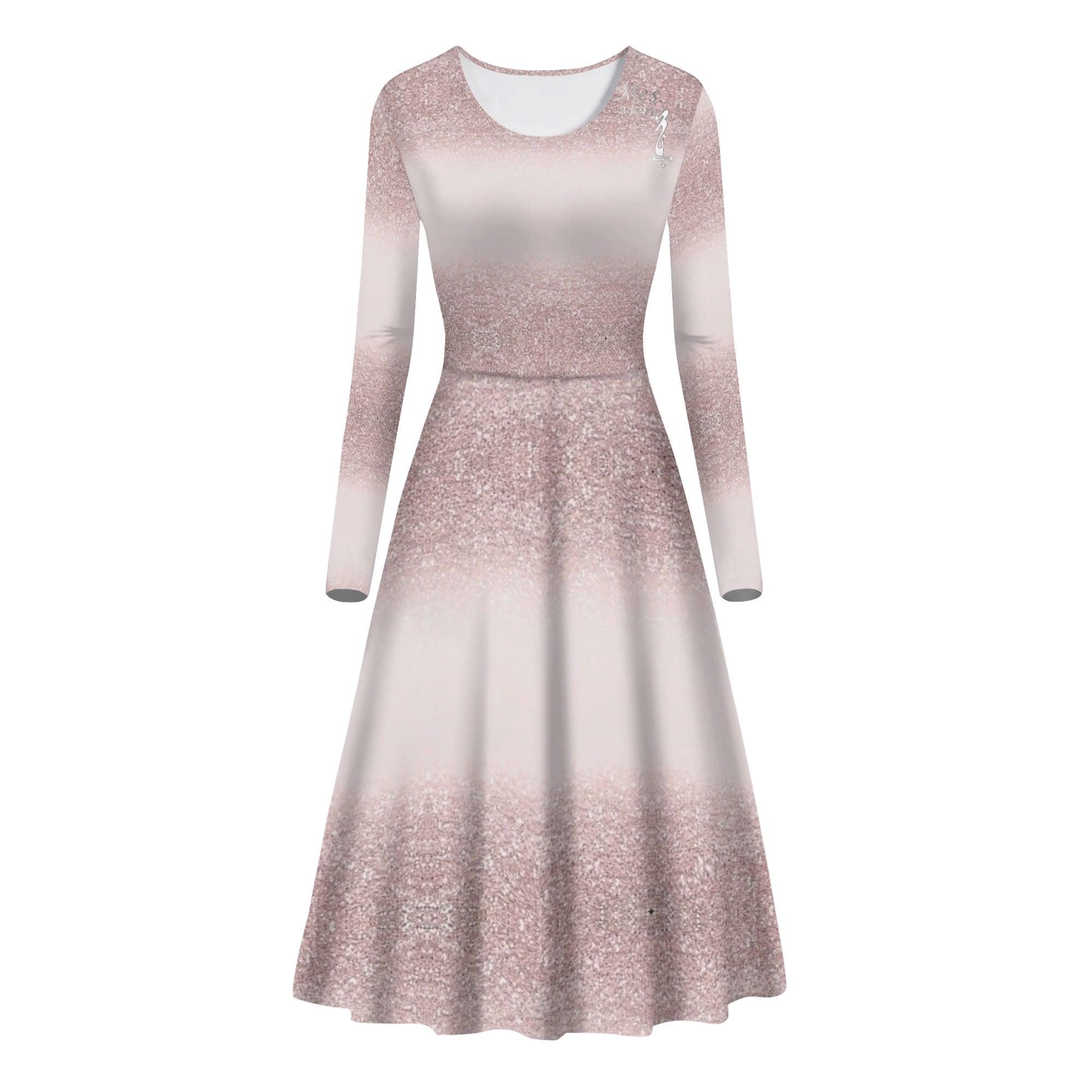 Women's Long Sleeves Flowy Long Dresses - MES...Where