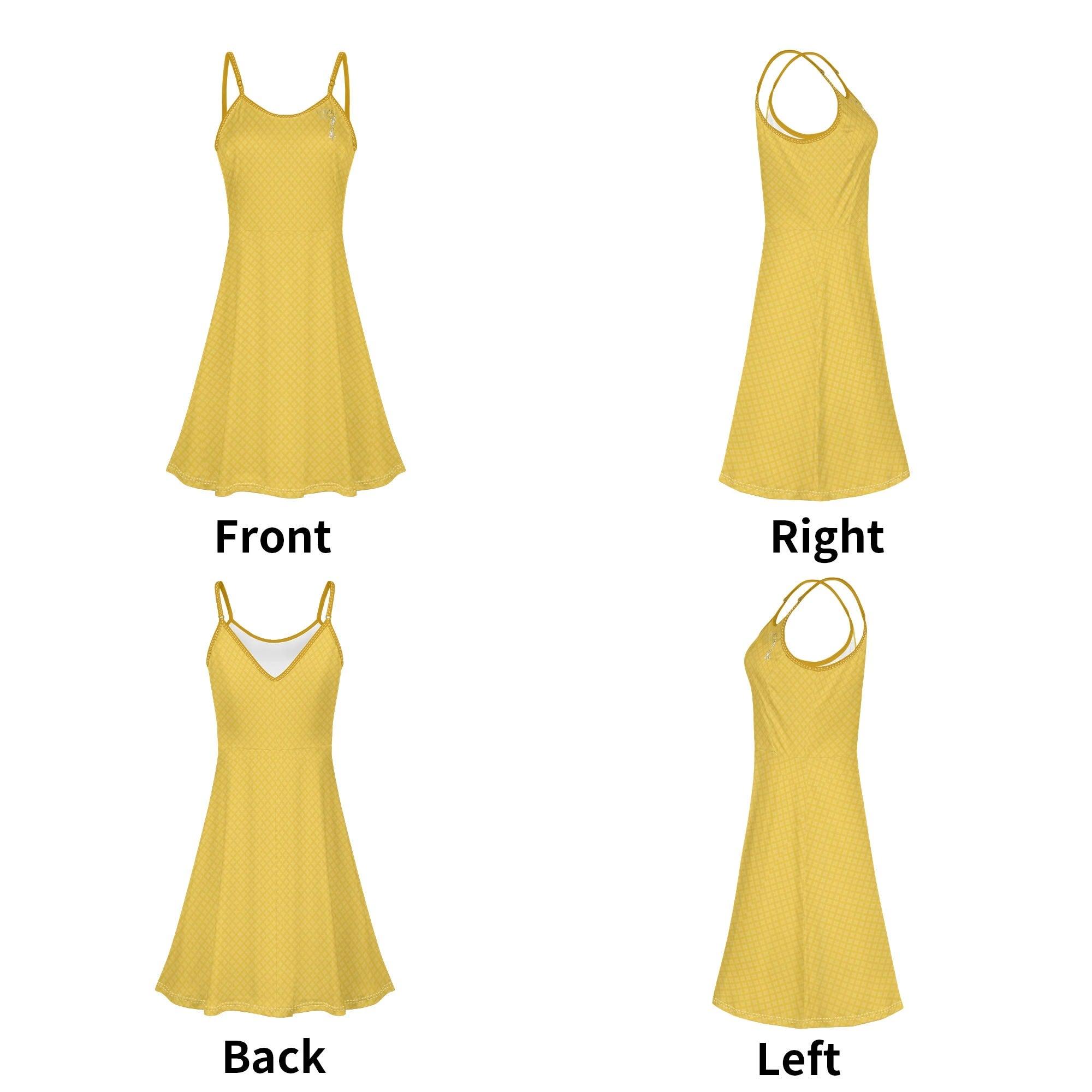 Women's Lounge Sleeveless Adjustable Spaghetti Strap Short Swing Dress - MES...Where