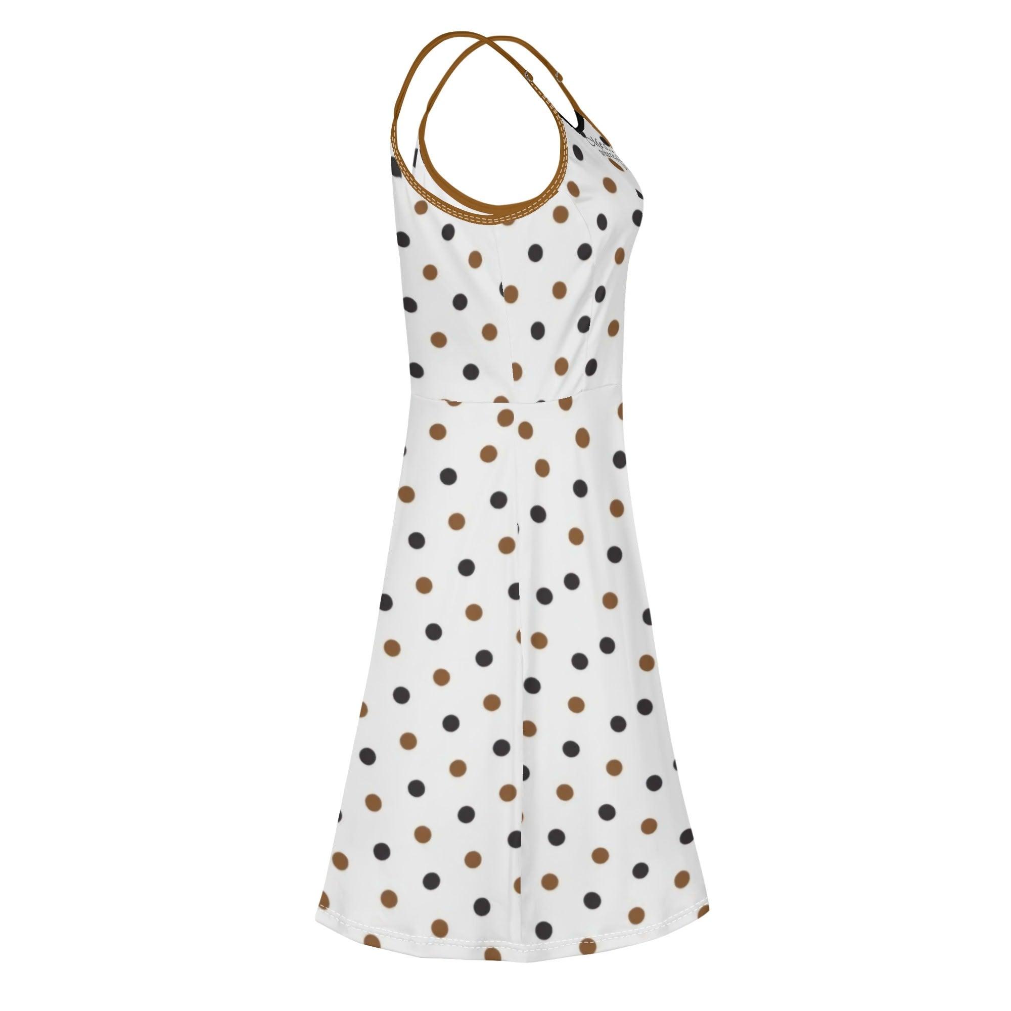 Women's Lounge Sleeveless Adjustable Spaghetti Strap Short Swing Dress - MES...Where