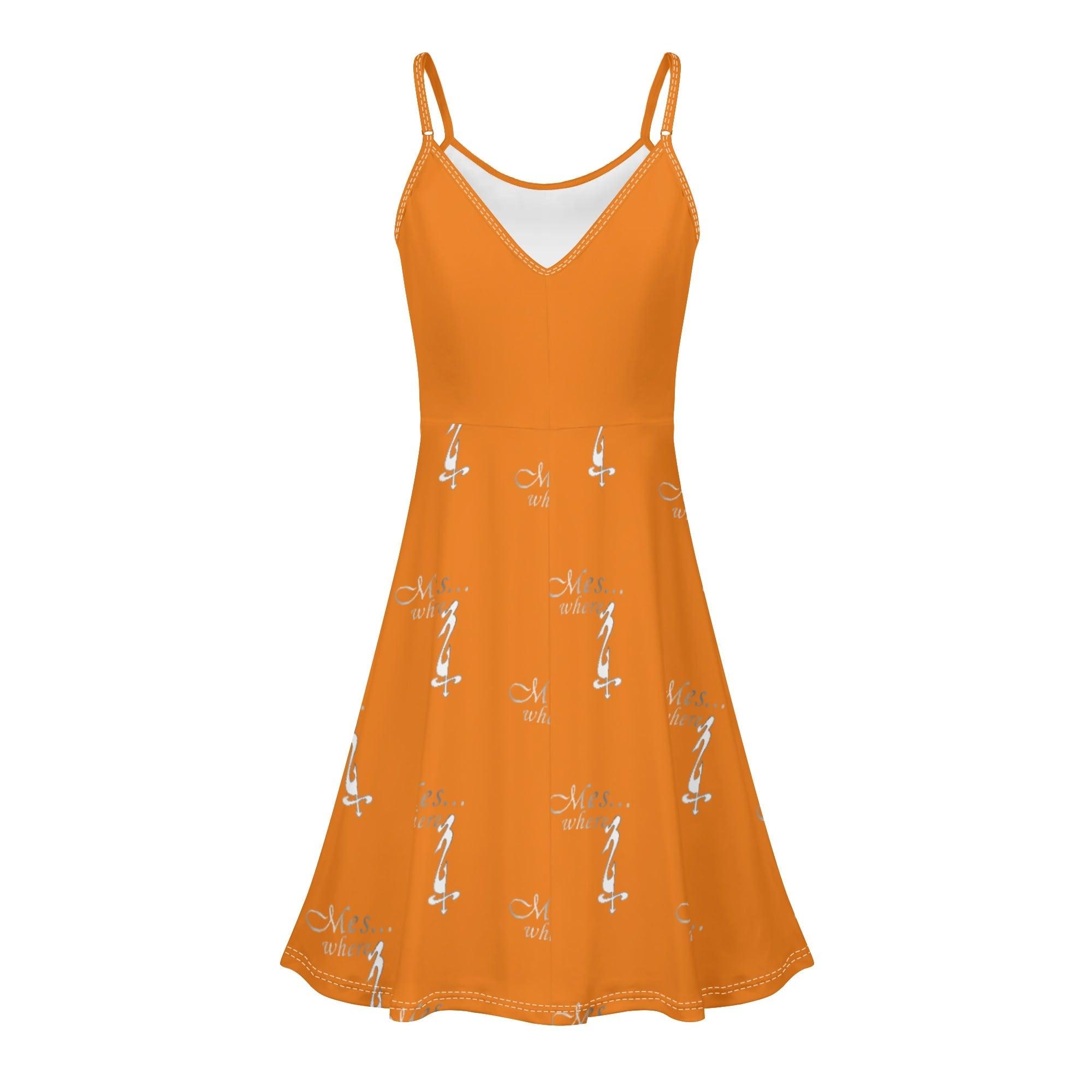 Women's Lounge Sleeveless Adjustable Spaghetti Strap Short Swing Dress - MES...Where