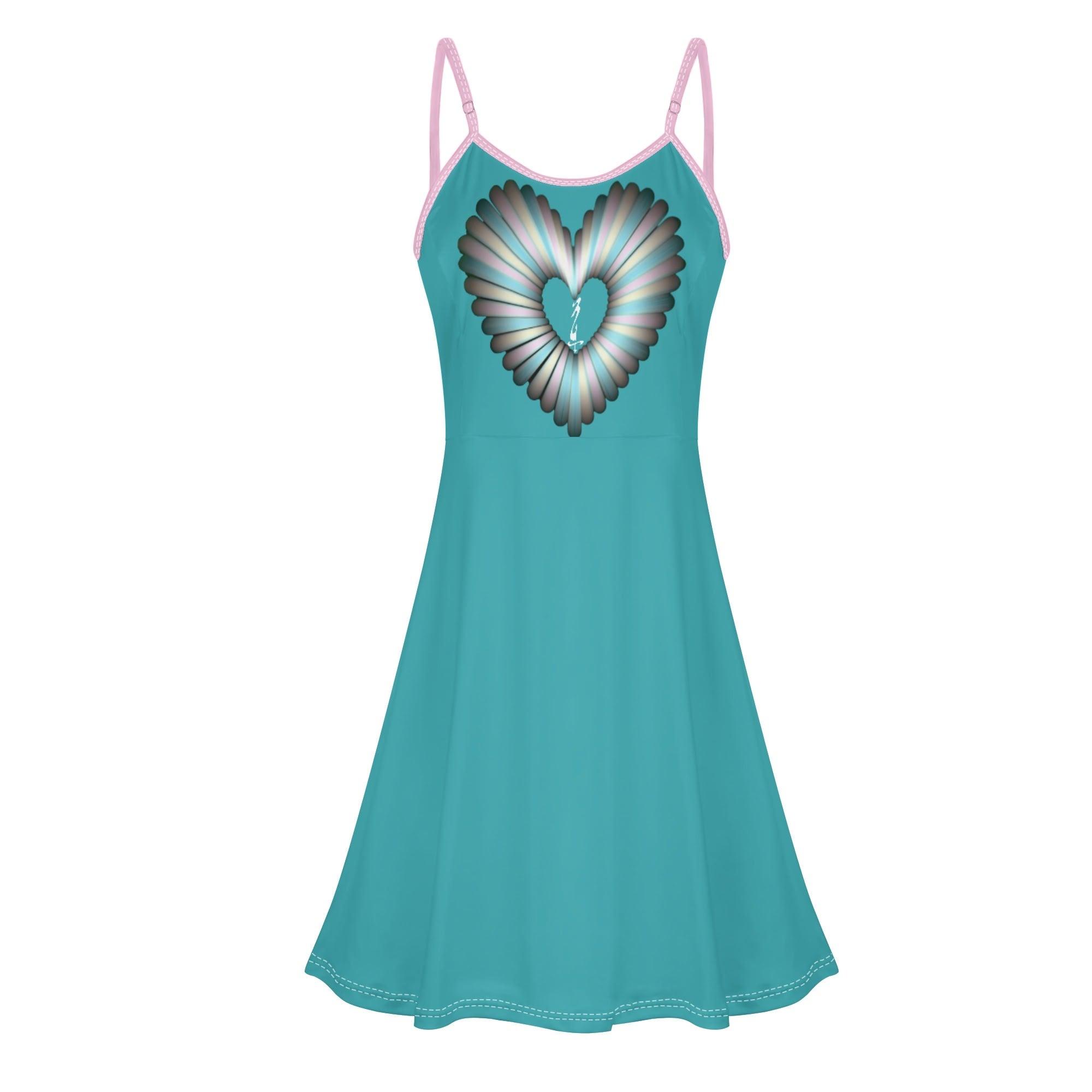 Women's Lounge Sleeveless Adjustable Spaghetti Strap Short Swing Dress - MES...Where