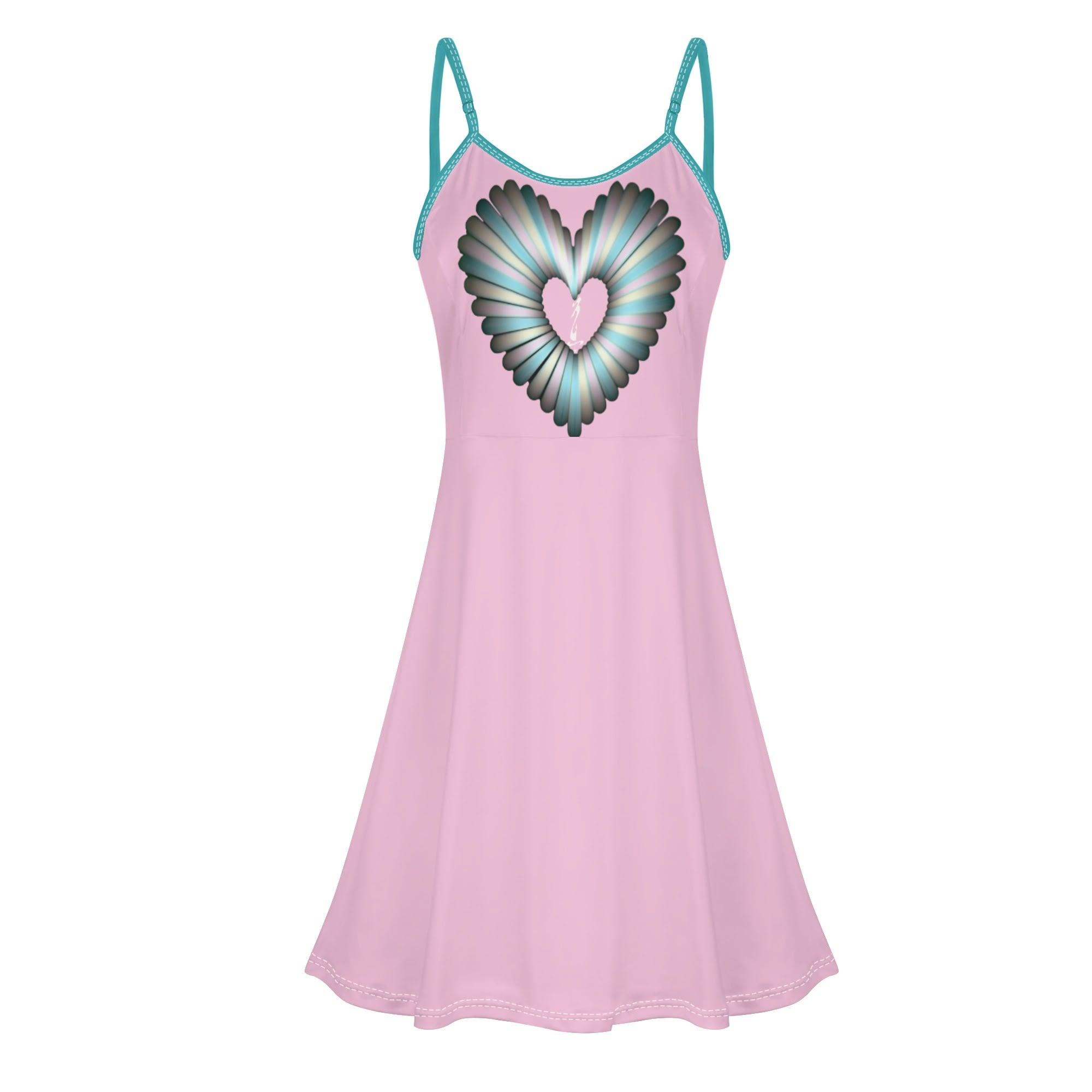 Women's Lounge Sleeveless Adjustable Spaghetti Strap Short Swing Dress - MES...Where