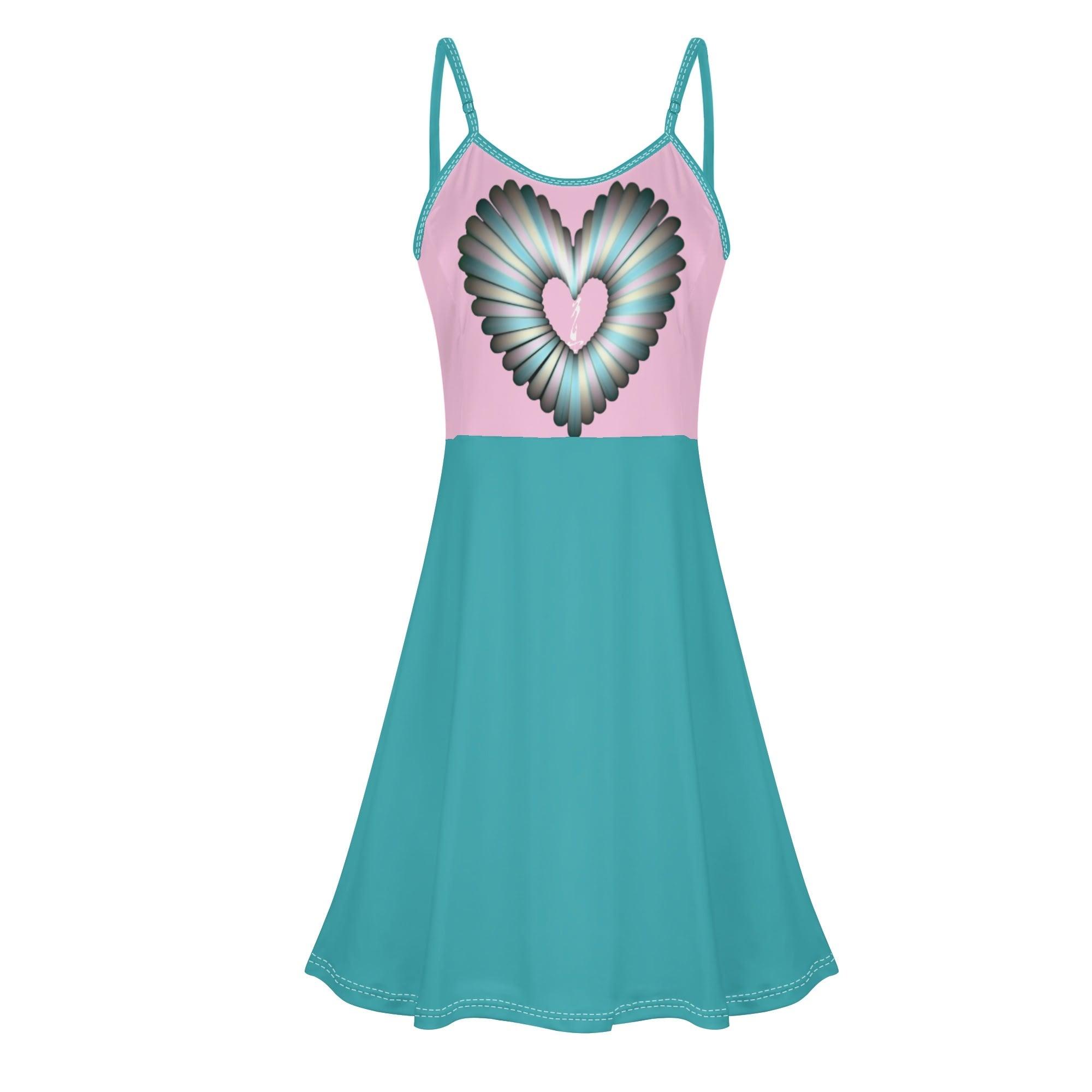 Women's Lounge Sleeveless Adjustable Spaghetti Strap Short Swing Dress - MES...Where