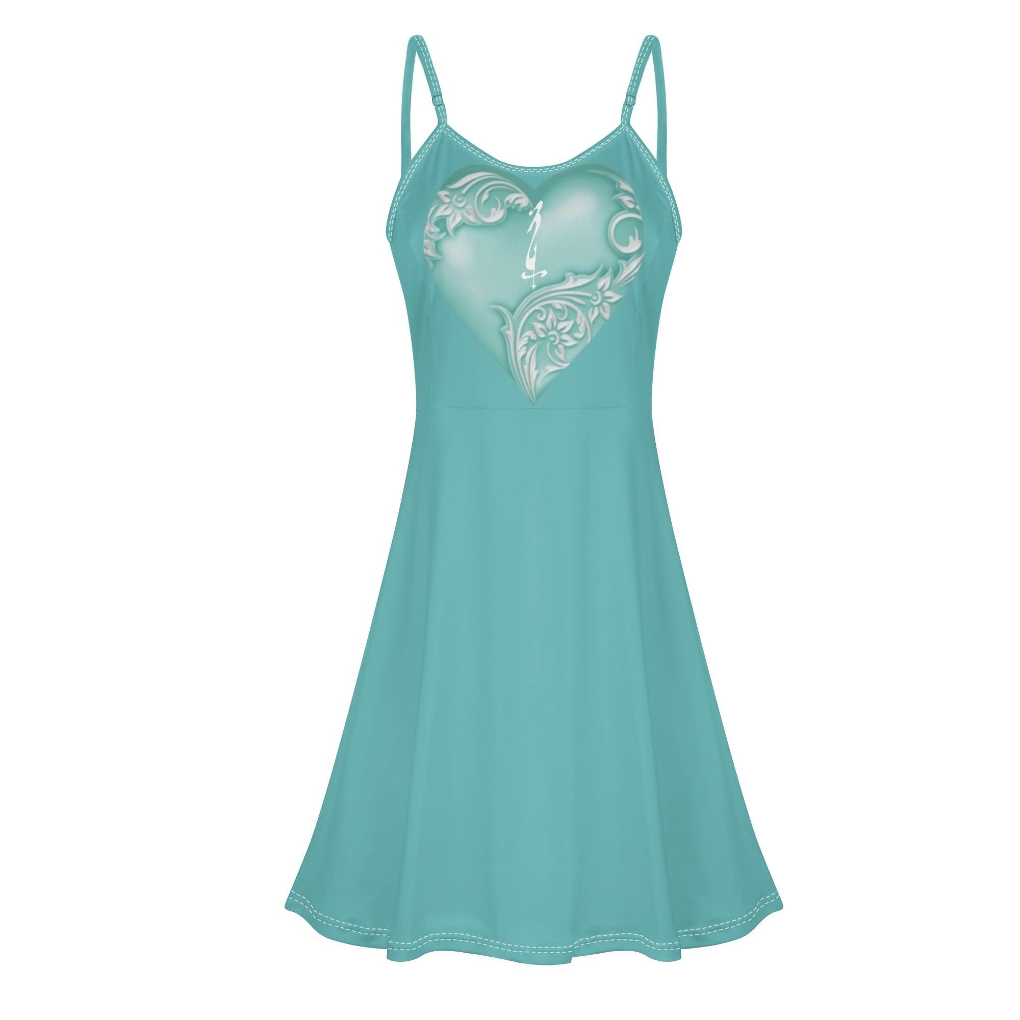 Women's Lounge Sleeveless Adjustable Spaghetti Strap Short Swing Dress - MES...Where