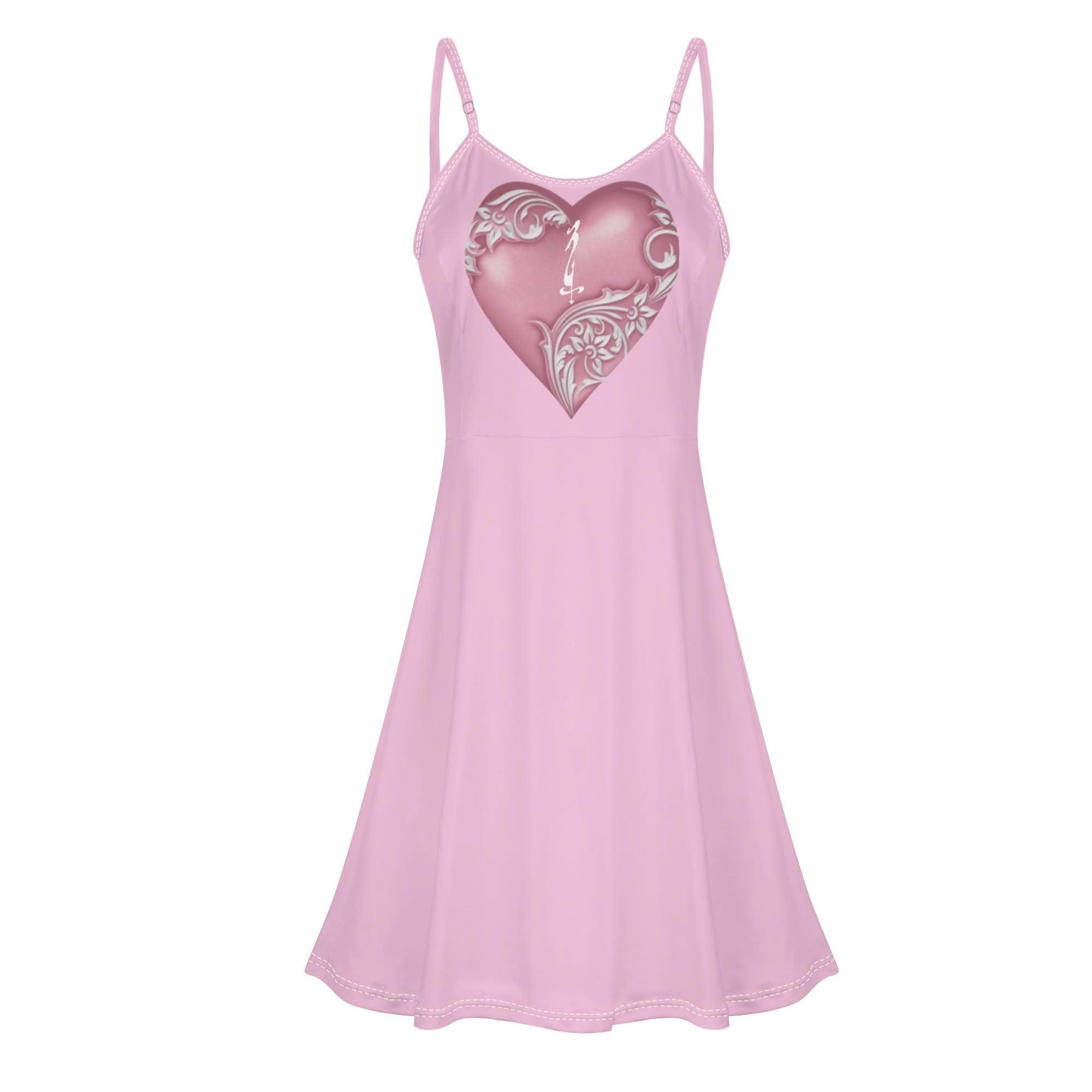 Women's Lounge Sleeveless Adjustable Spaghetti Strap Short Swing Dress - MES...Where