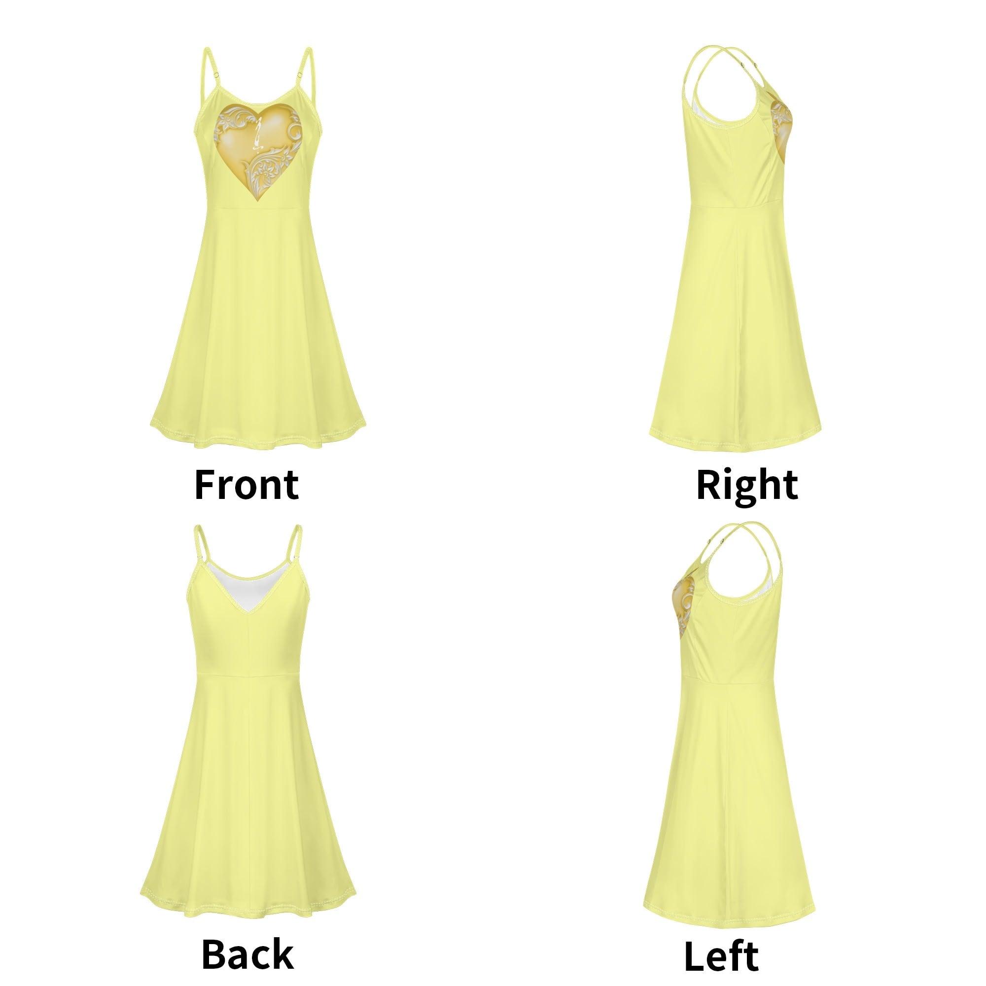 Women's Lounge Sleeveless Adjustable Spaghetti Strap Short Swing Dress - MES...Where