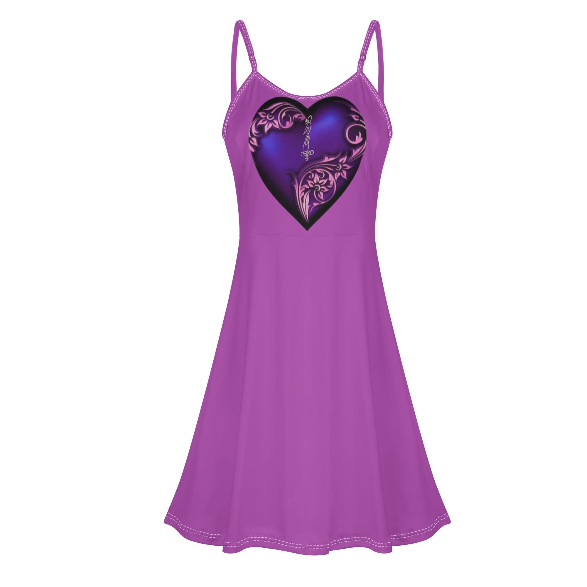 Women's Lounge Sleeveless Adjustable Spaghetti Strap Short Swing Dress - MES...Where