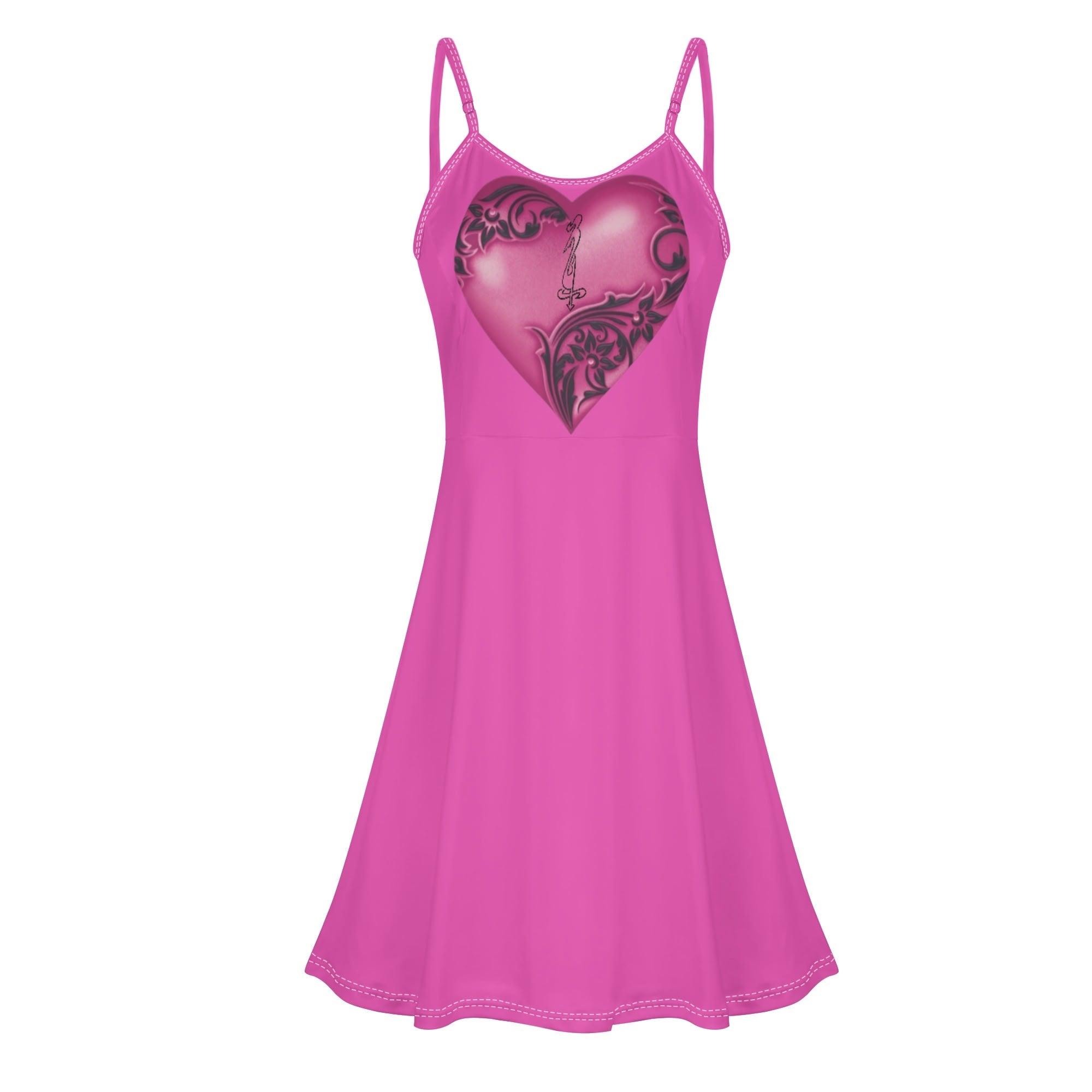 Women's Lounge Sleeveless Adjustable Spaghetti Strap Short Dress Swing Dress - MES...Where