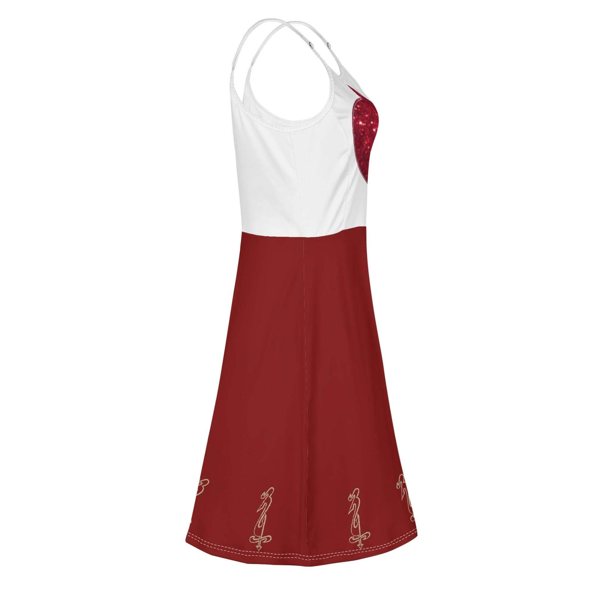 Women's Lounge Sleeveless Adjustable Spaghetti Strap Short Swing Dress - MES...Where