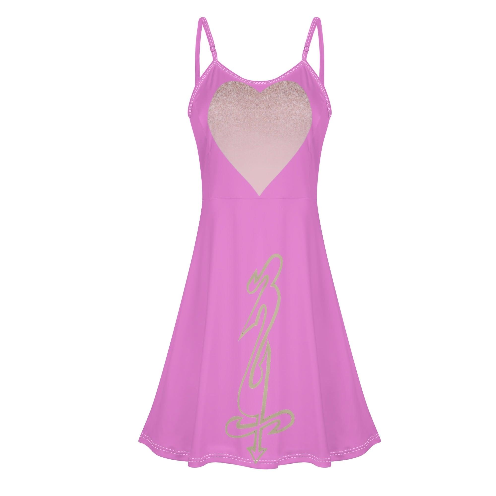 Women's Lounge Sleeveless Adjustable Spaghetti Strap Short Swing Dress - MES...Where