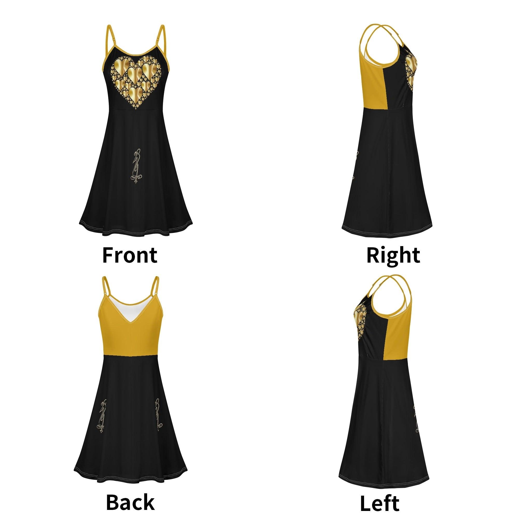 Women's Lounge Sleeveless Adjustable Spaghetti Strap Short Swing Dress - MES...Where