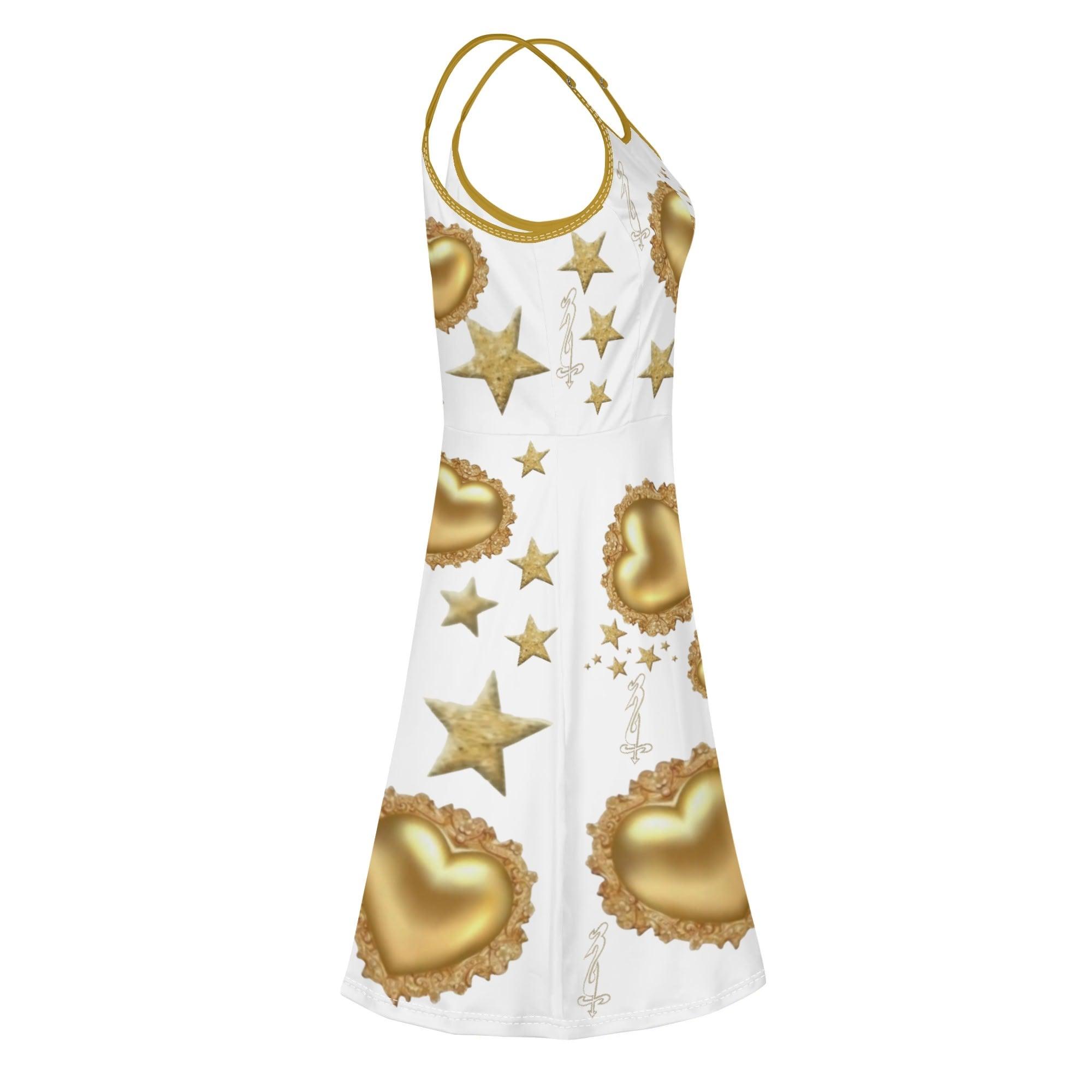 Women's Lounge Sleeveless Adjustable Spaghetti Strap Short Swing Dress - MES...Where