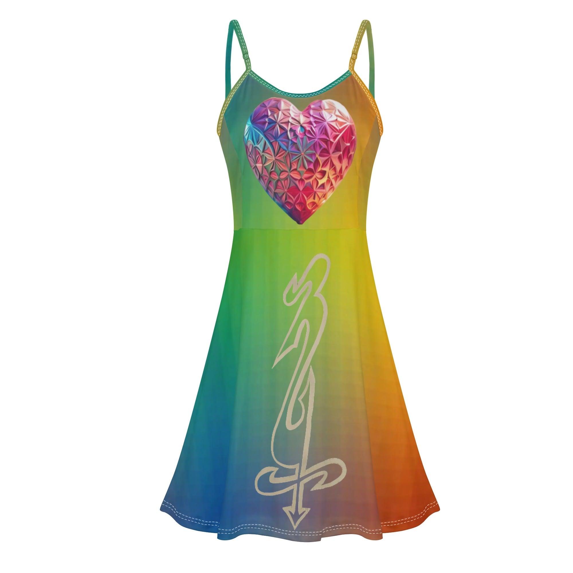 Women's Lounge Sleeveless Adjustable Spaghetti Strap Short Swing Dress - MES...Where