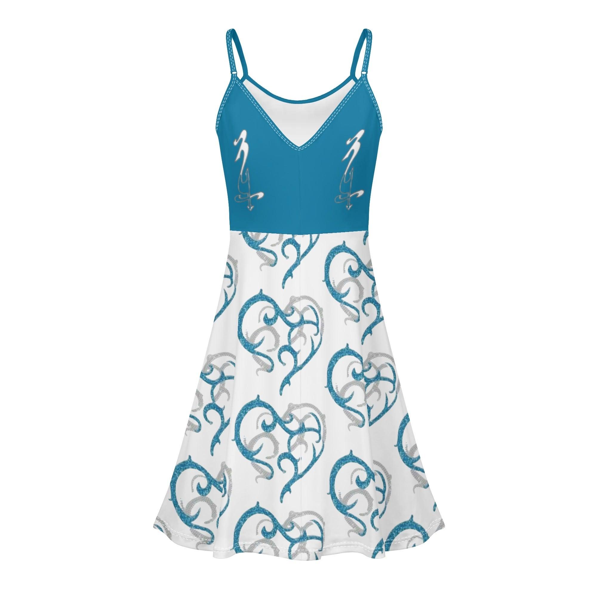 Women's Lounge Sleeveless Adjustable Spaghetti Strap Short Swing Dress - MES...Where