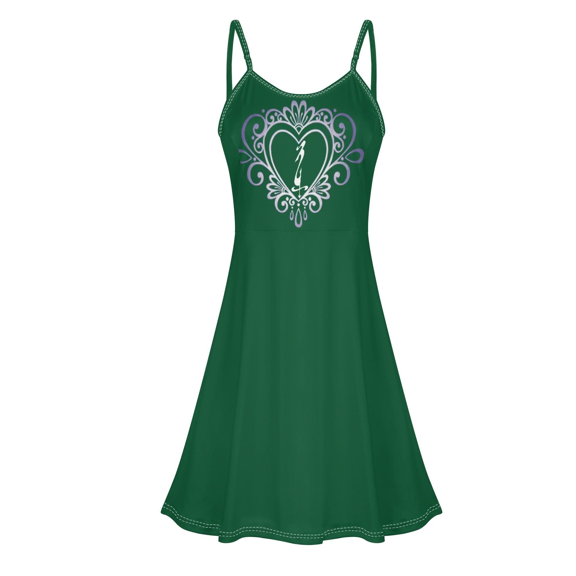 Women's Lounge Sleeveless Adjustable Spaghetti Strap Short Swing Dress - MES...Where