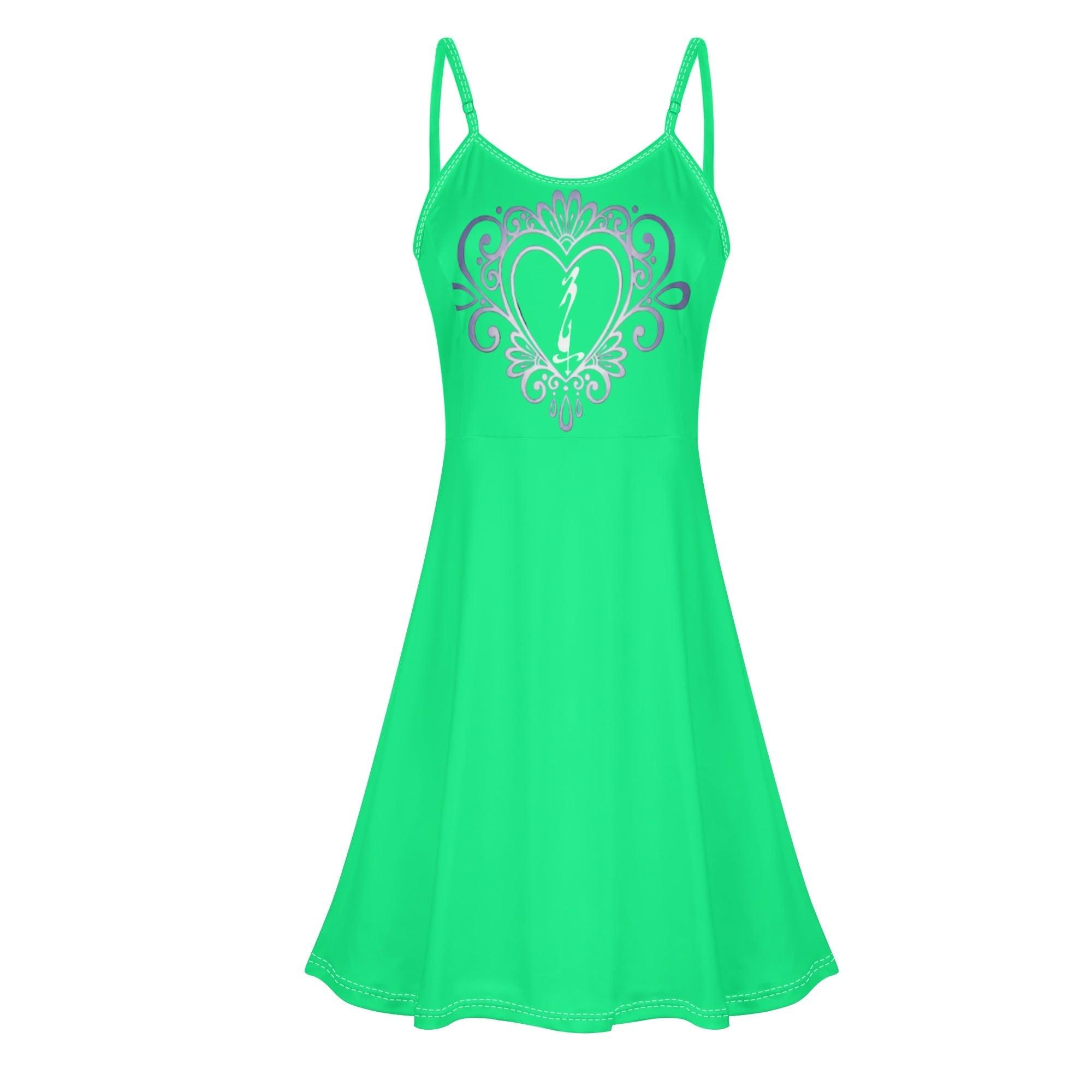 Women's Lounge Sleeveless Adjustable Spaghetti Strap Short Swing Dress - MES...Where