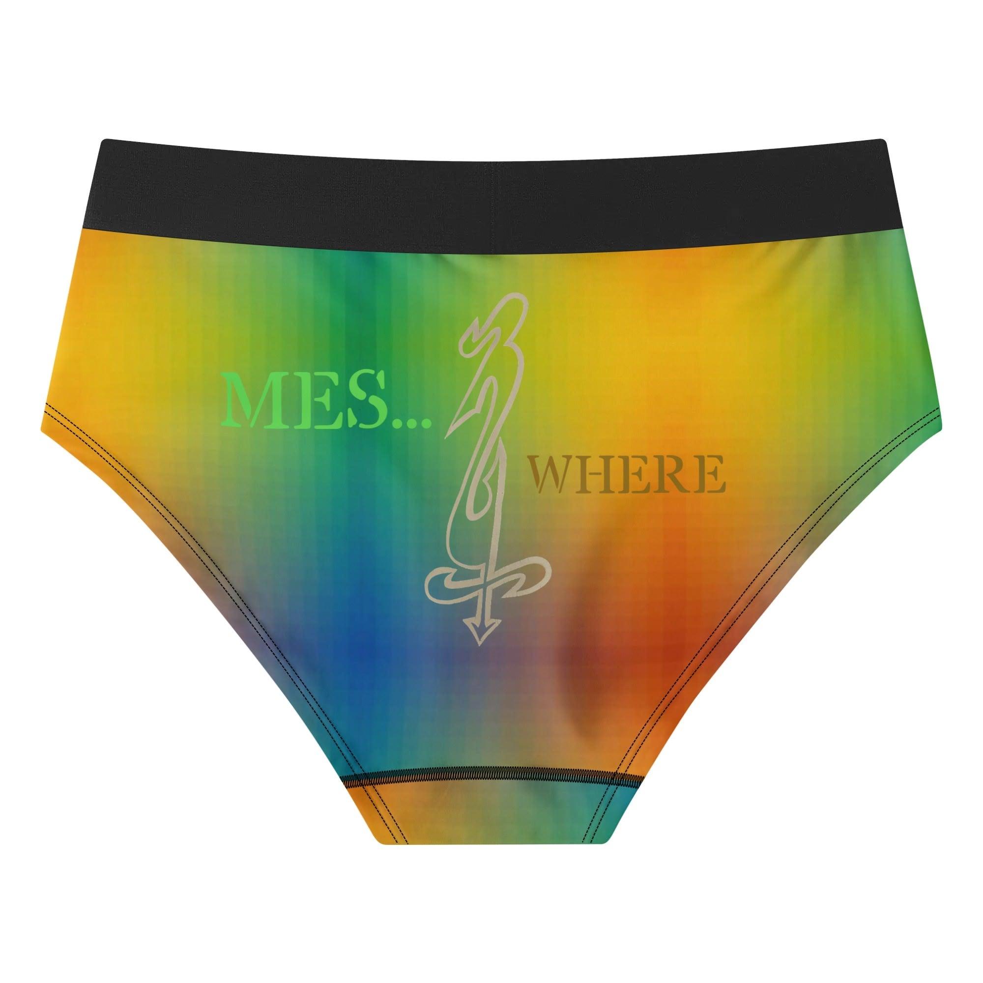 Womens Mid Waisted Briefs - MES...Where