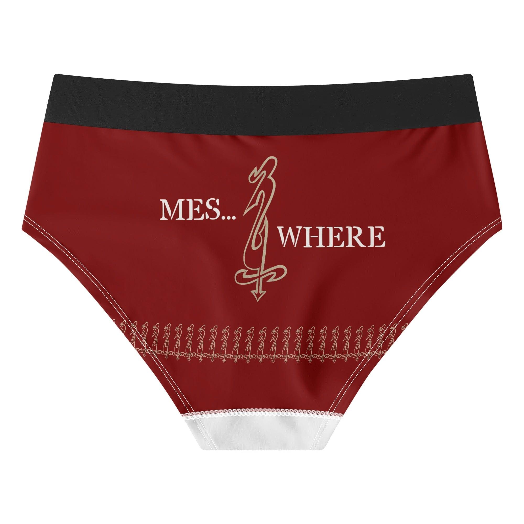 Womens Mid Waisted Briefs - MES...Where