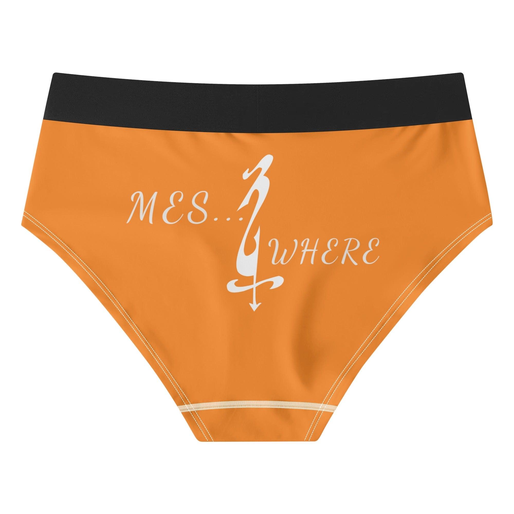 Womens Mid Waisted Briefs - MES...Where