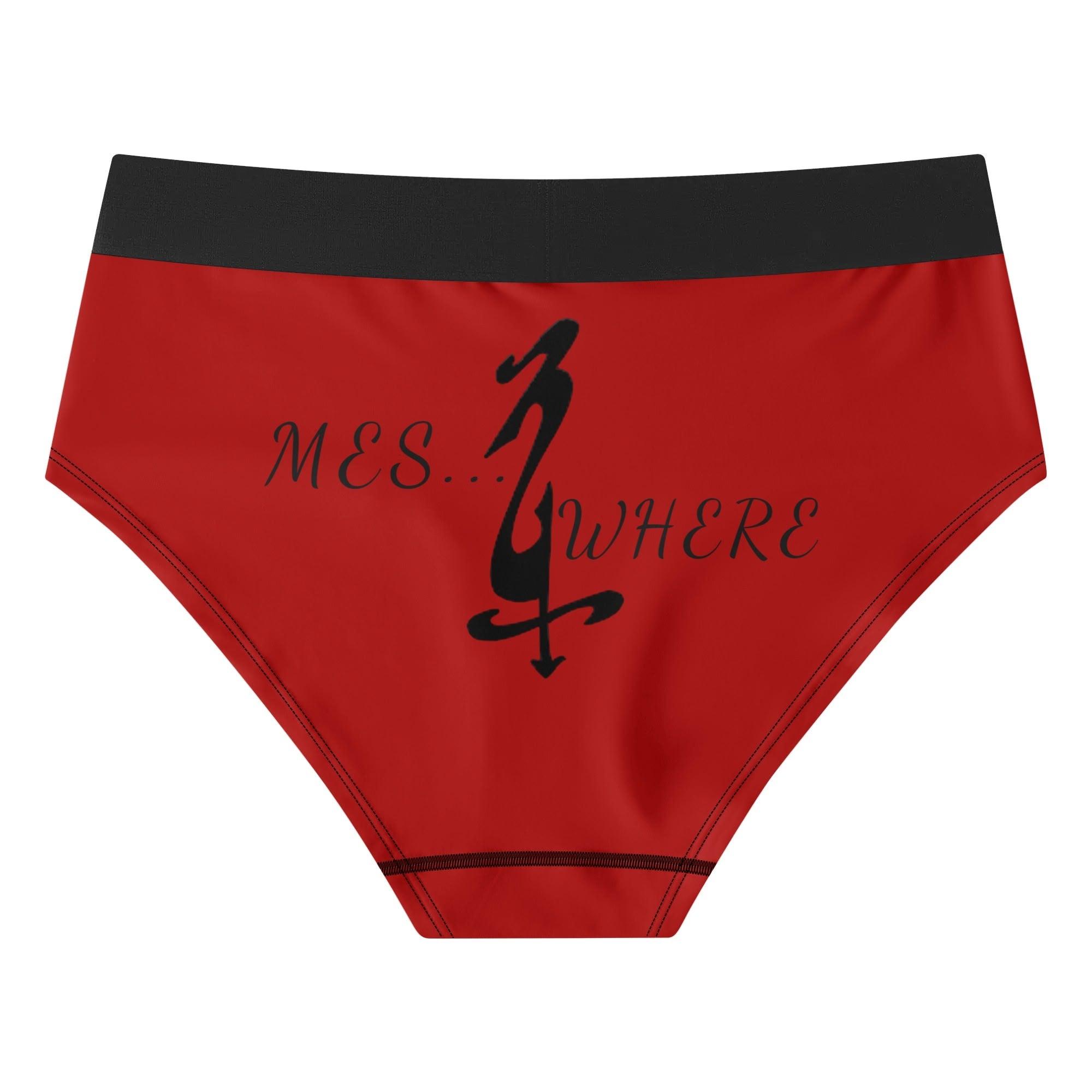 Womens Mid Waisted Briefs - MES...Where