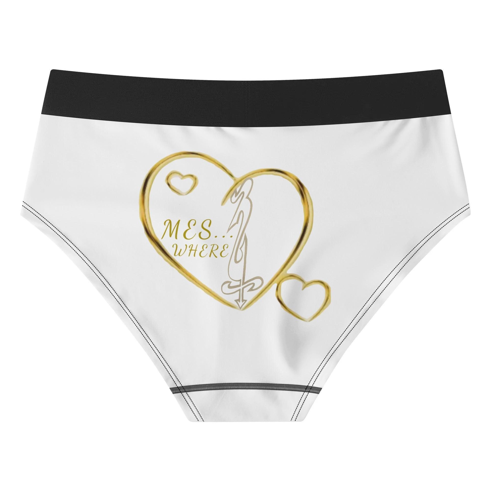 Womens Mid Waisted Briefs - MES...Where