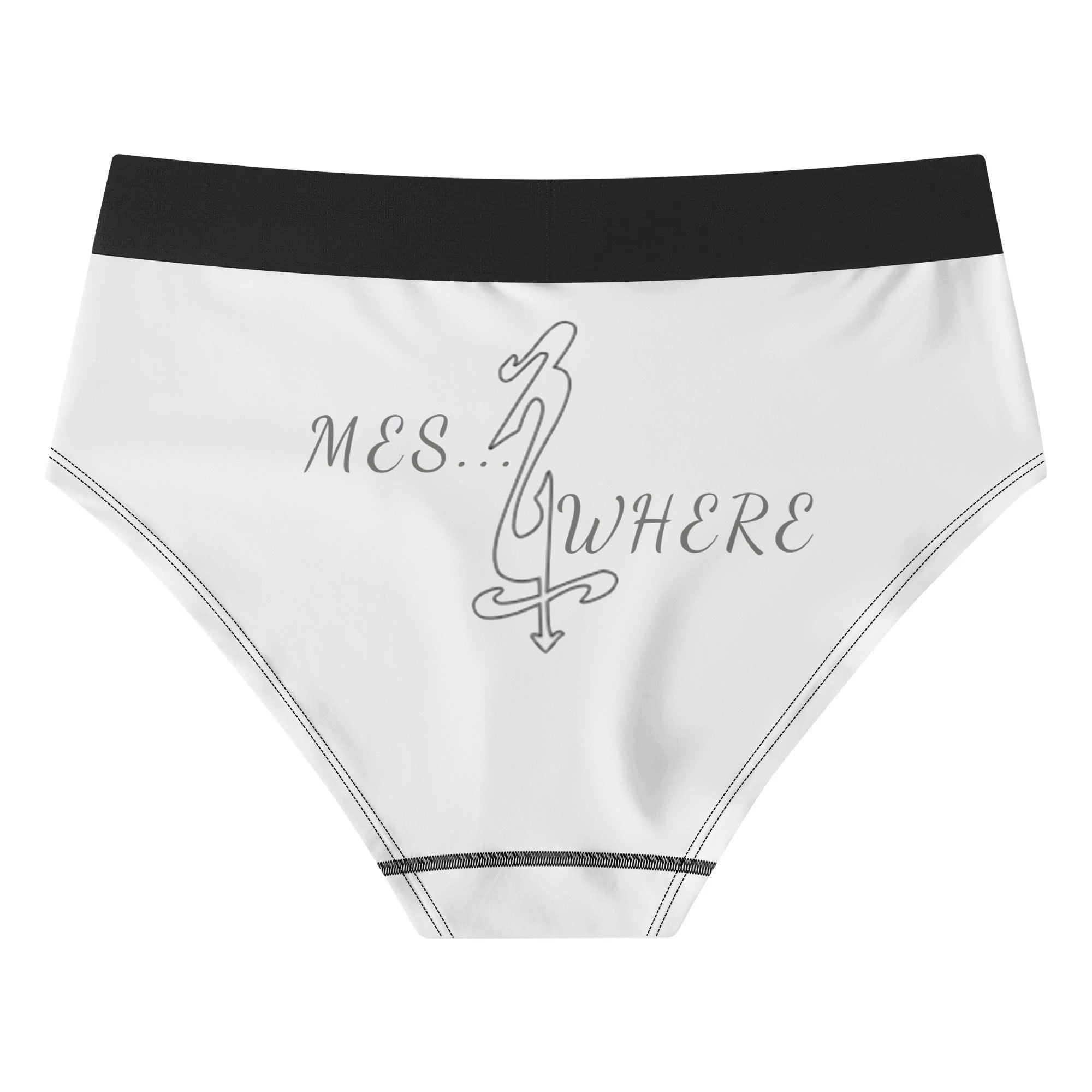Womens Mid Waisted Briefs - MES...Where