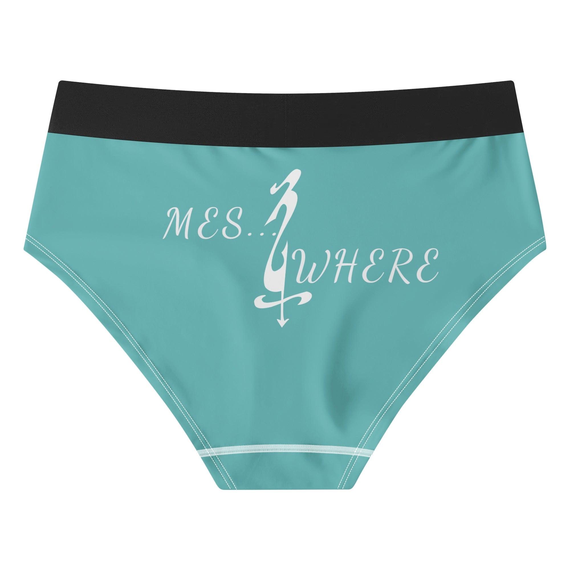 Womens Mid Waisted Briefs - MES...Where
