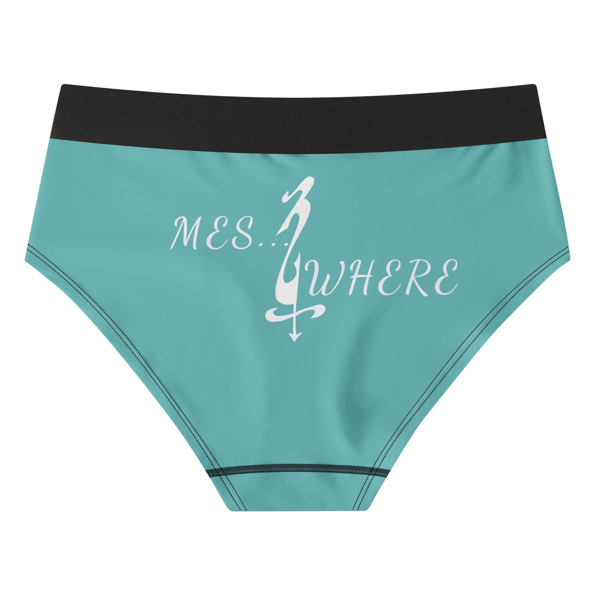 Womens Mid Waisted Briefs - MES...Where