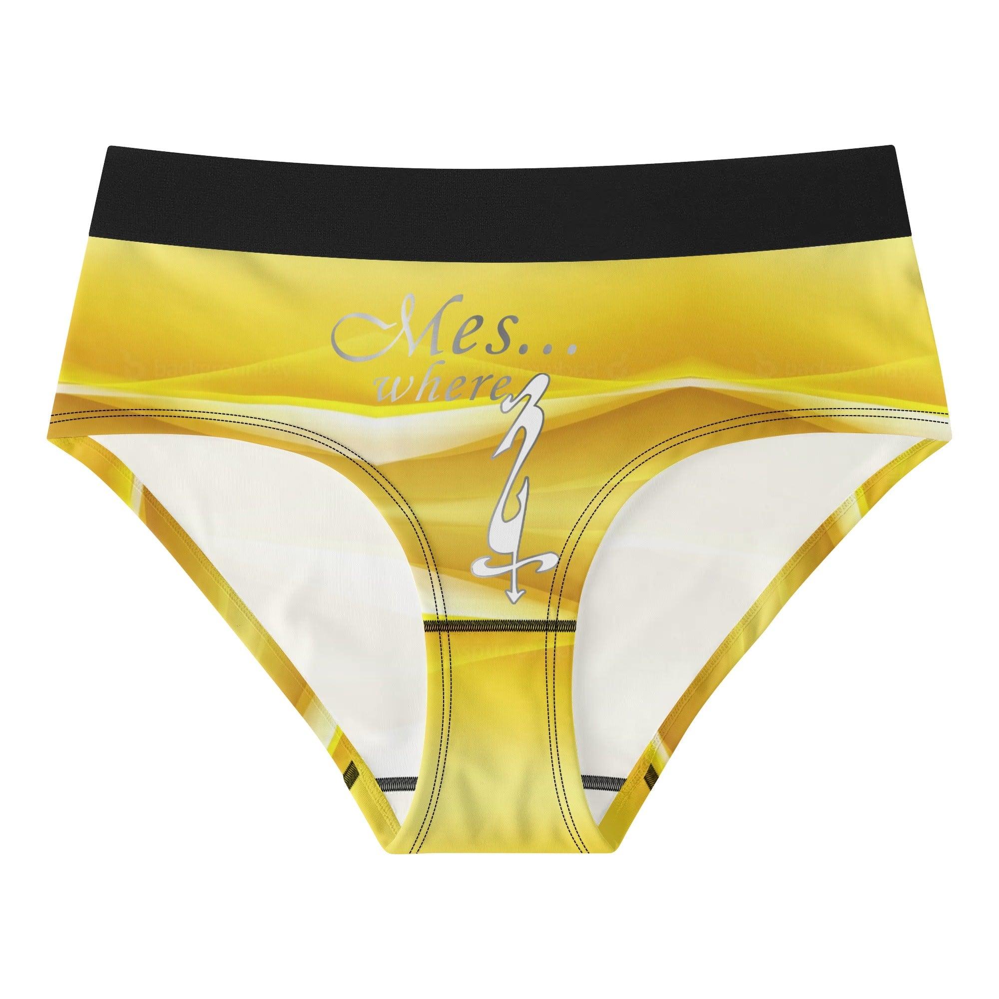 Womens Mid Waisted Briefs - MES...Where