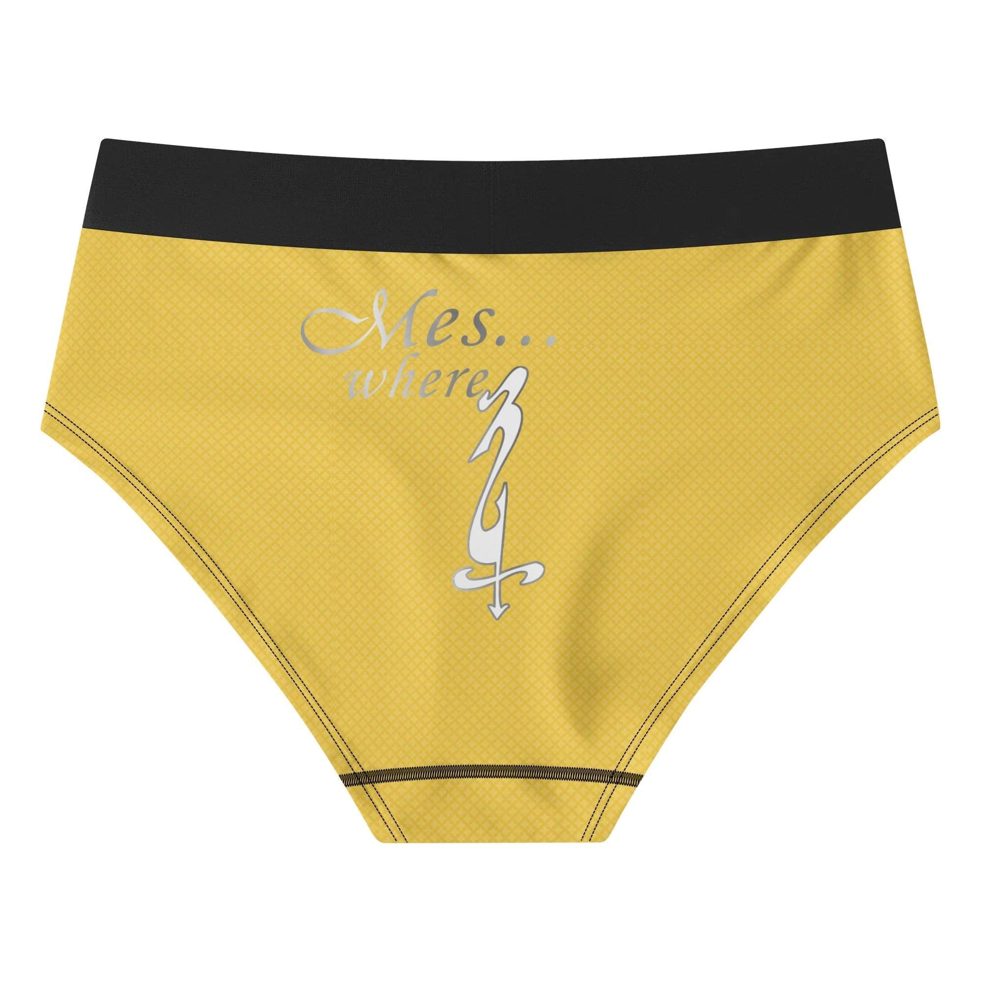 Womens Mid Waisted Briefs - MES...Where