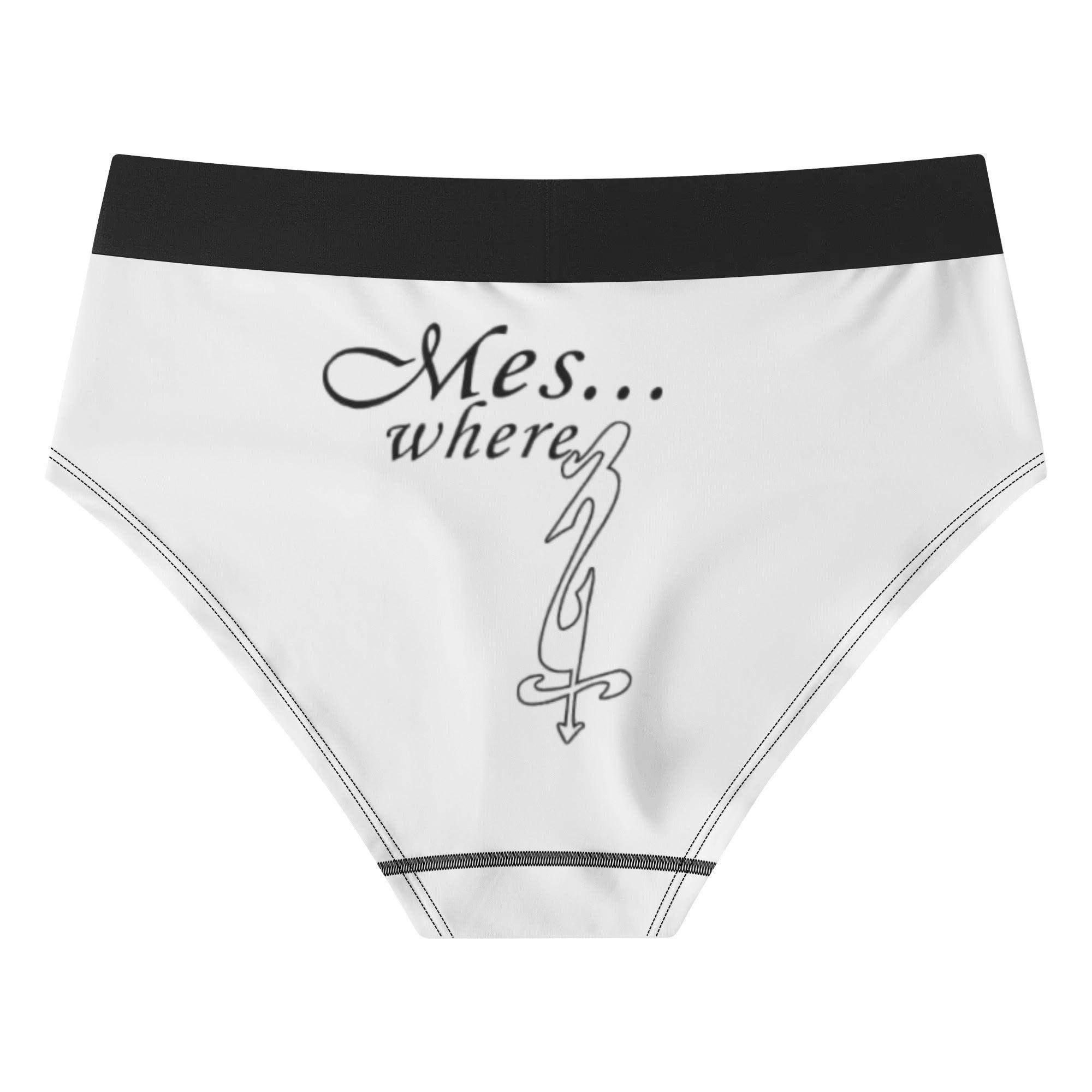 Womens Mid Waisted Briefs - MES...Where