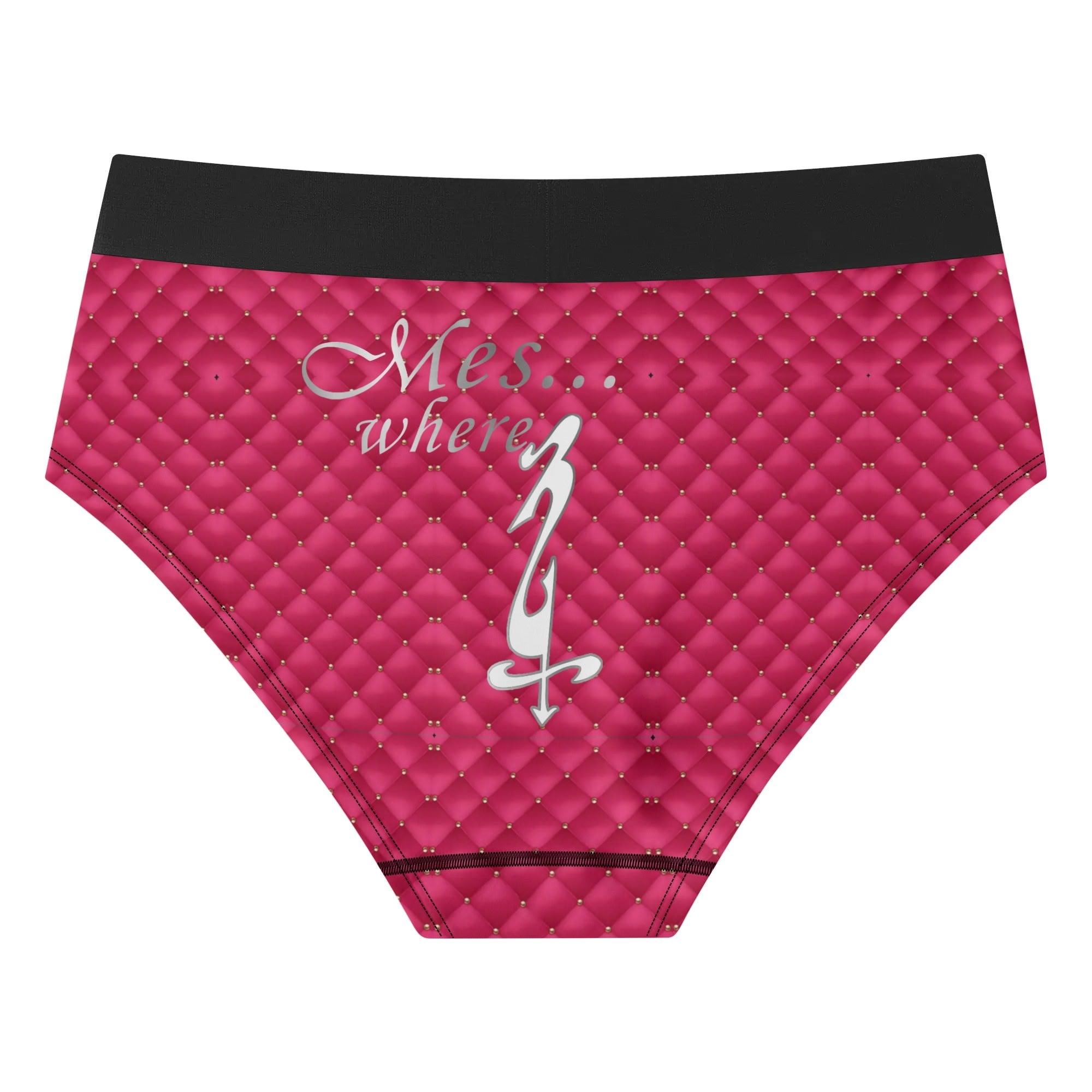 Womens Mid Waisted Briefs - MES...Where