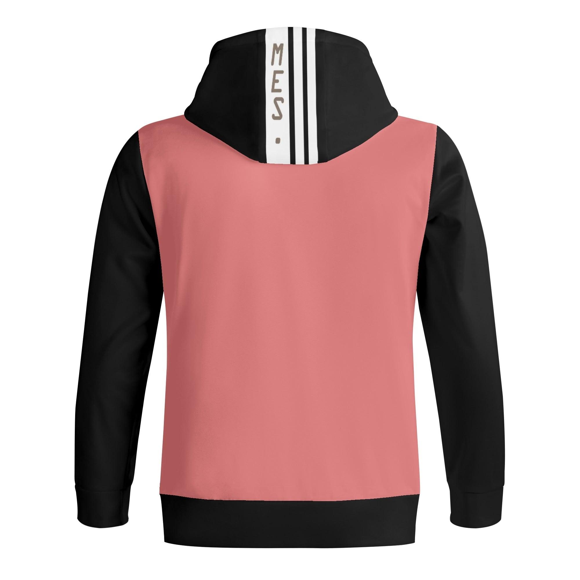 Women's Print All Over Full Zip Turtleneck Hoodie Streetwear - MES...Where