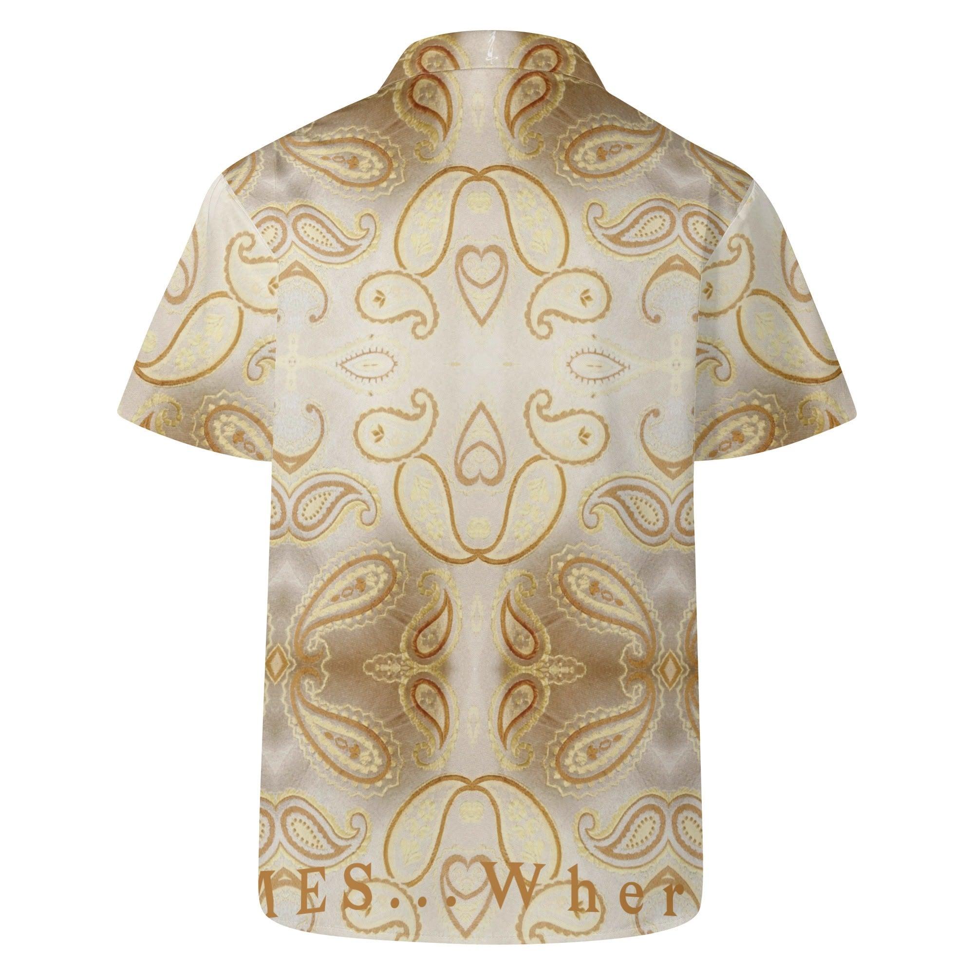 Men's All Over Print Casual Short Sleeve Shirt - MES...Where