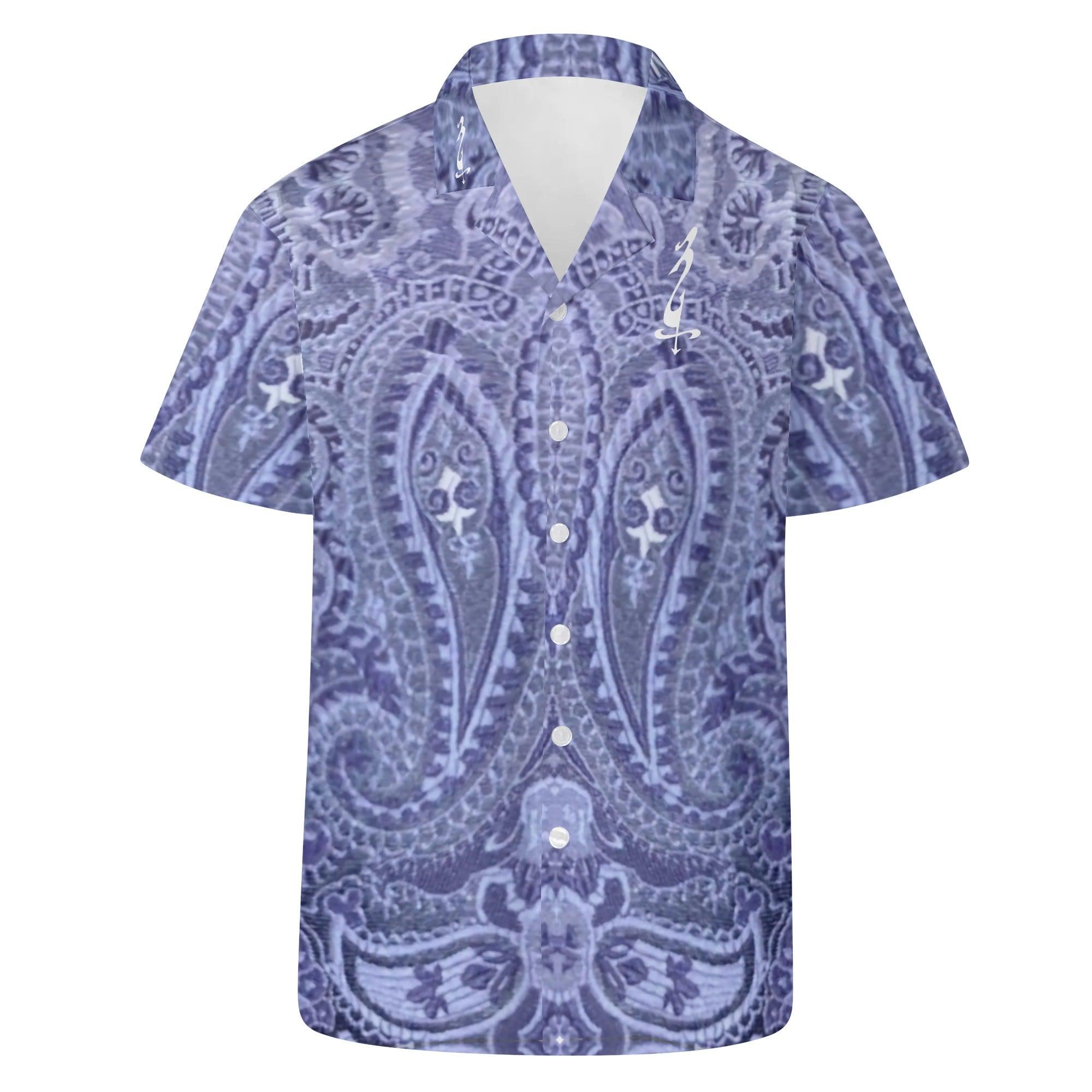 Men's All Over Print Casual Short Sleeve Shirt - MES...Where