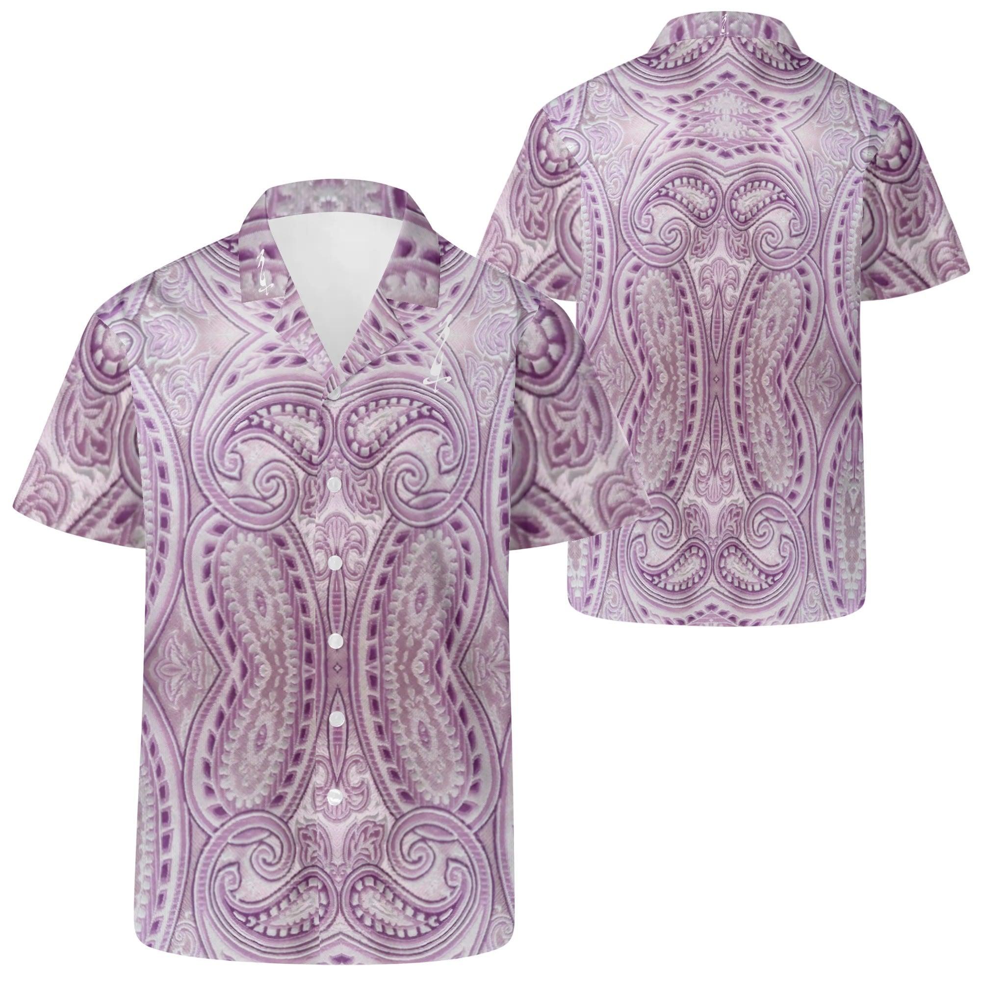 Men's All Over Print Casual Short Sleeve Shirt - MES...Where