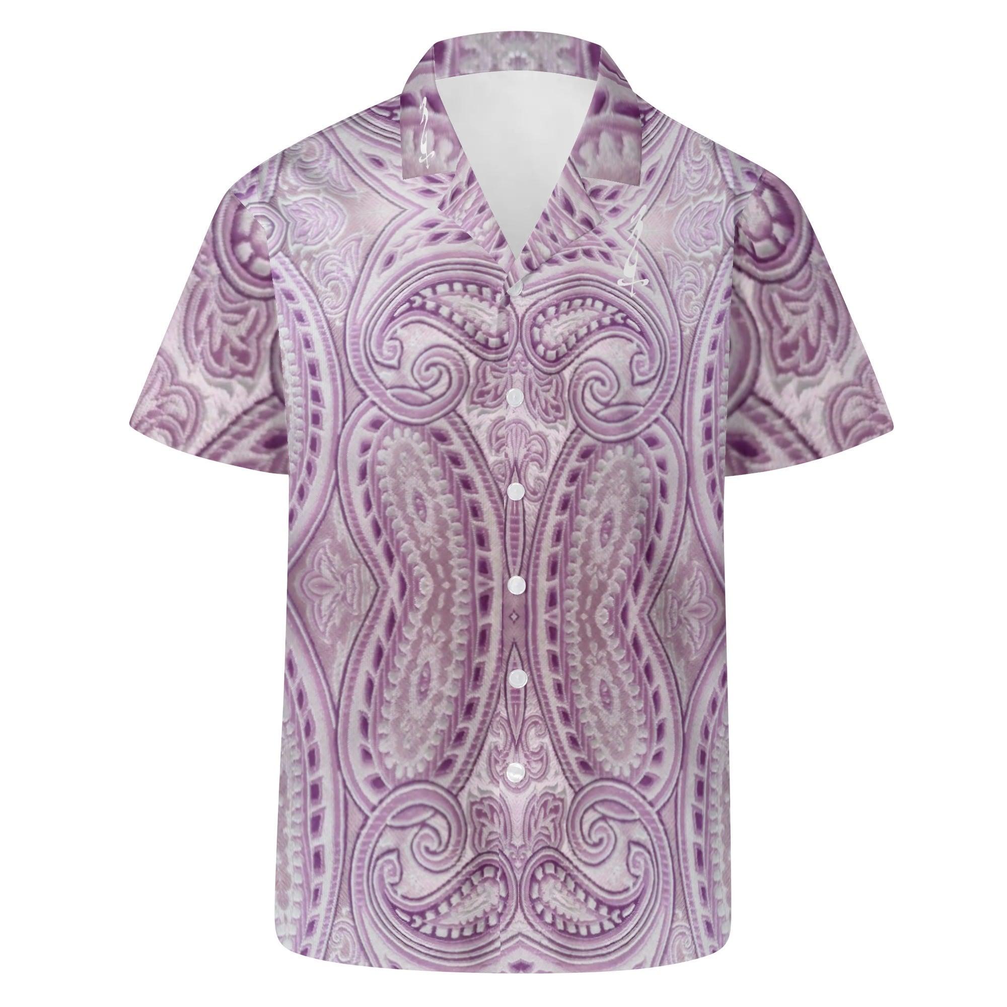 Men's All Over Print Casual Short Sleeve Shirt - MES...Where