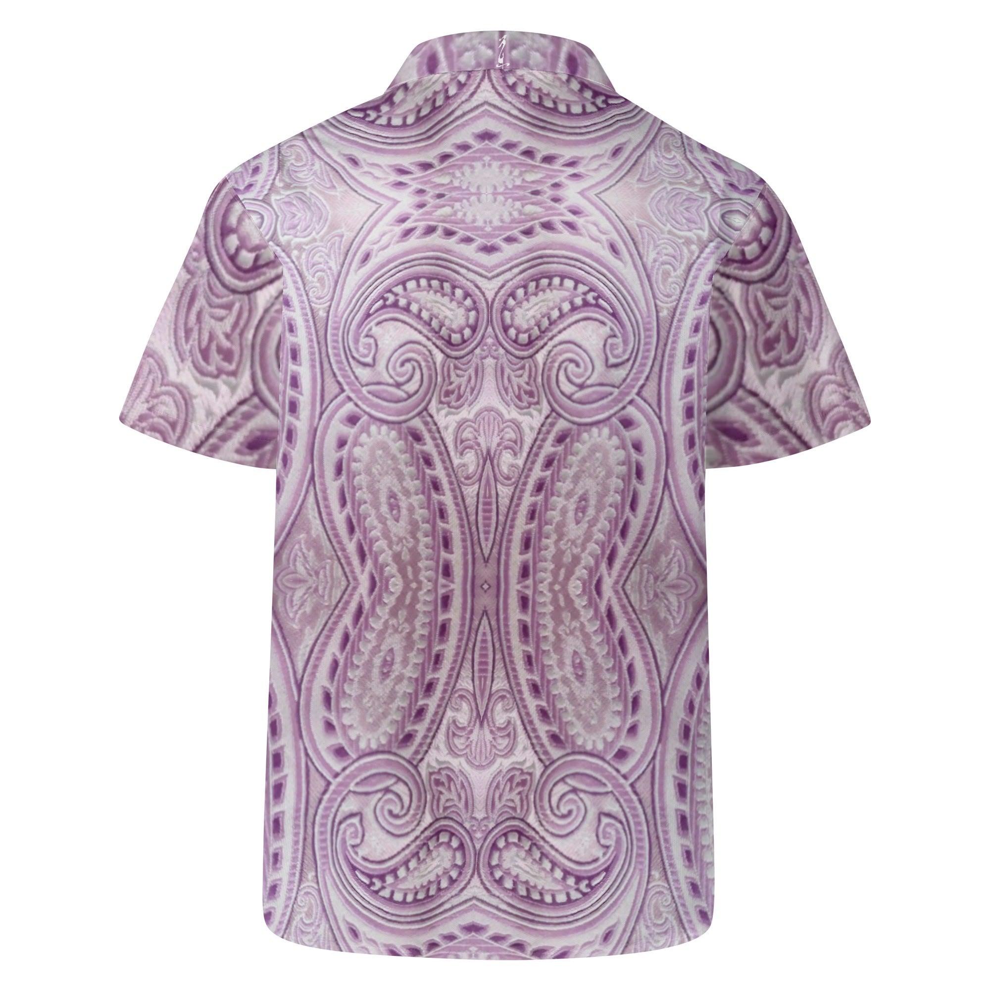 Men's All Over Print Casual Short Sleeve Shirt - MES...Where