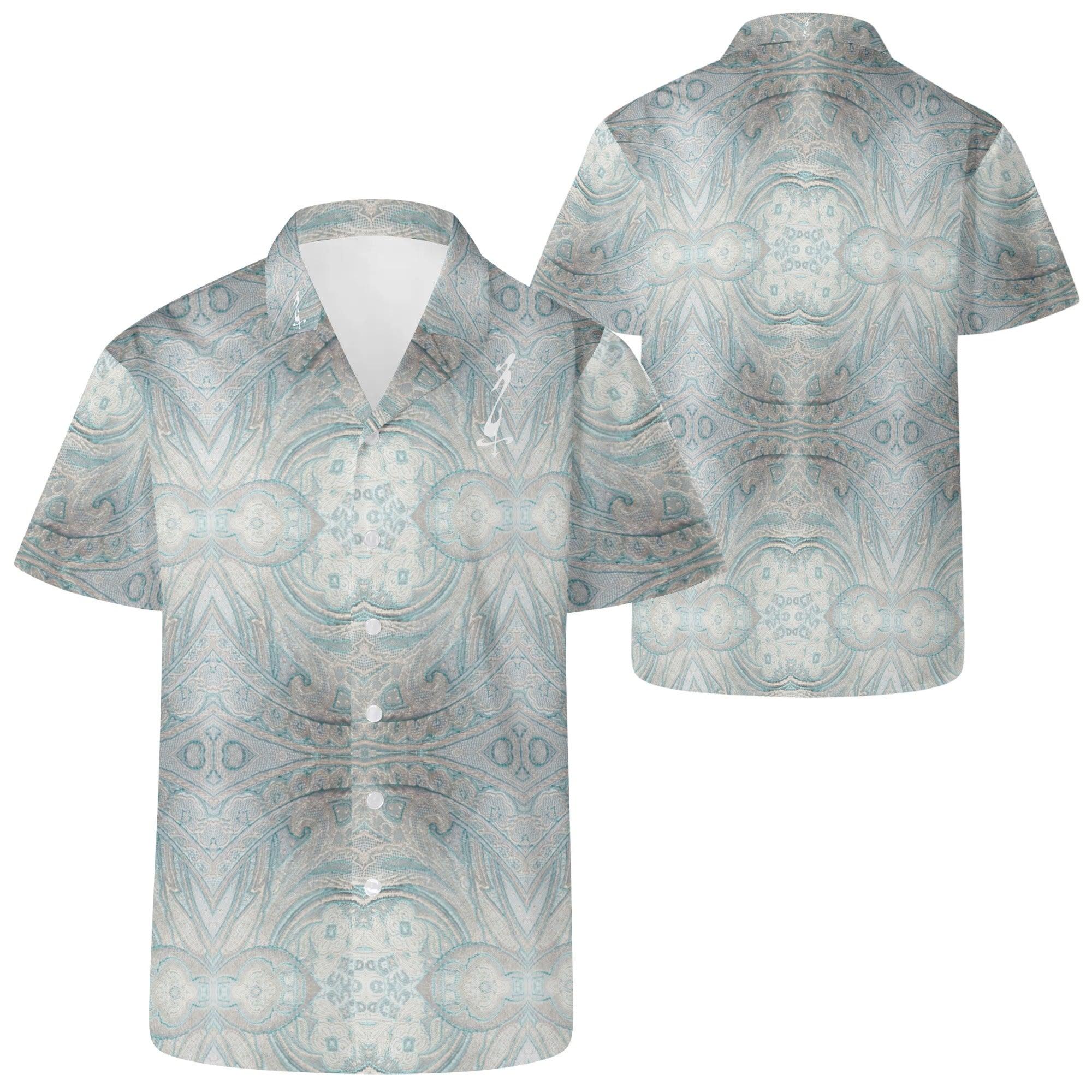 Men's All Over Print Casual Short Sleeve Shirt - MES...Where