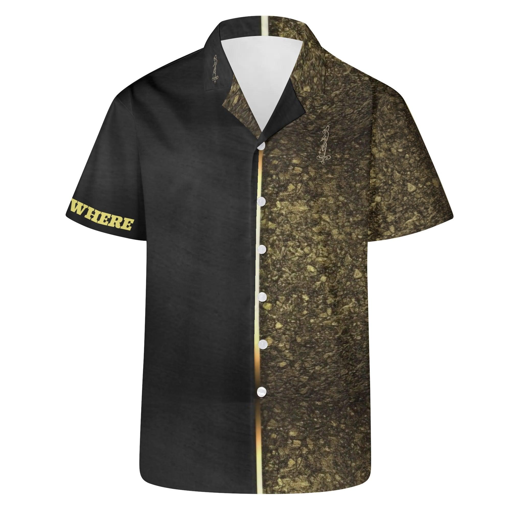 Men's All Over Print Casual Short Sleeve Shirt - MES...Where