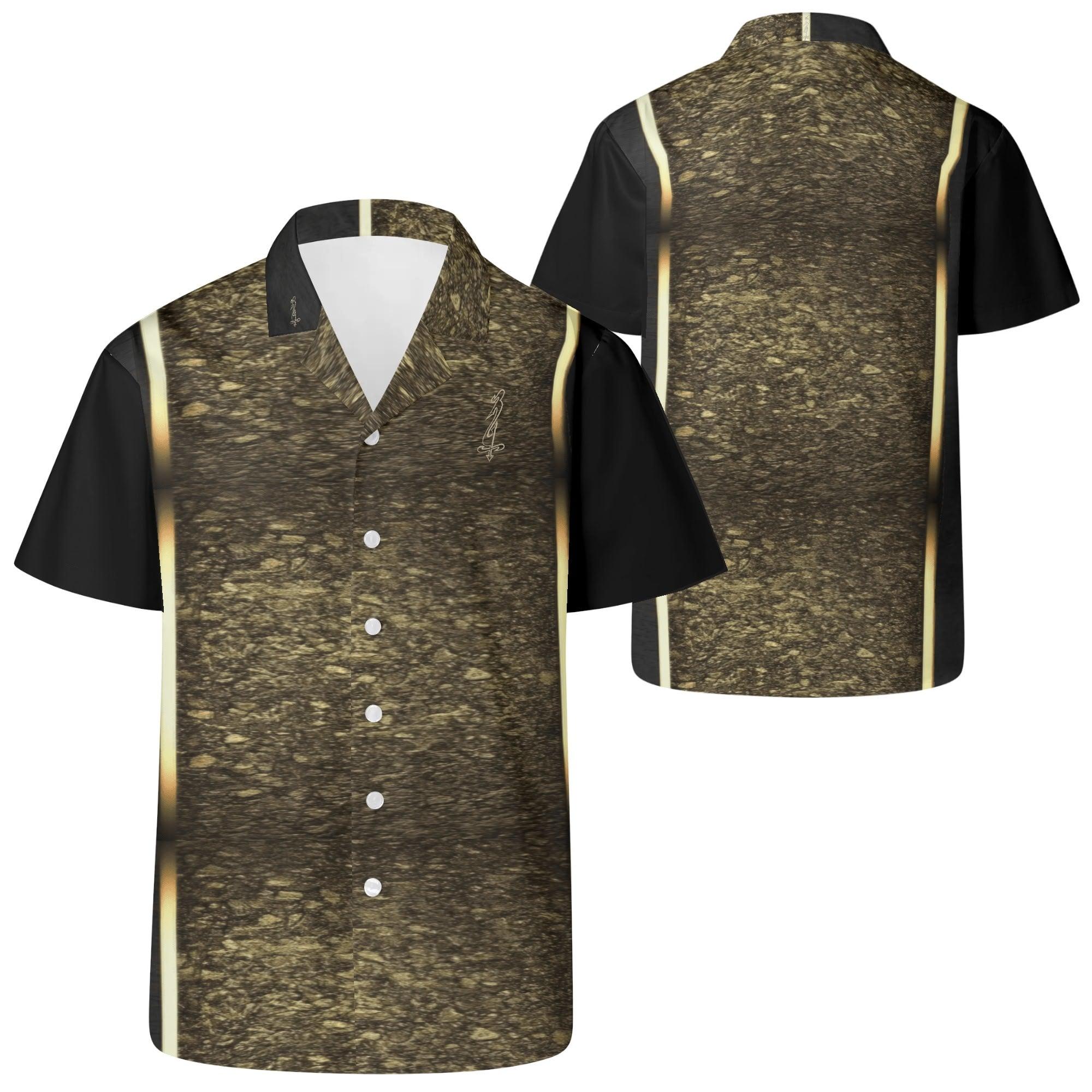Men's All Over Print Casual Short Sleeve Shirt - MES...Where