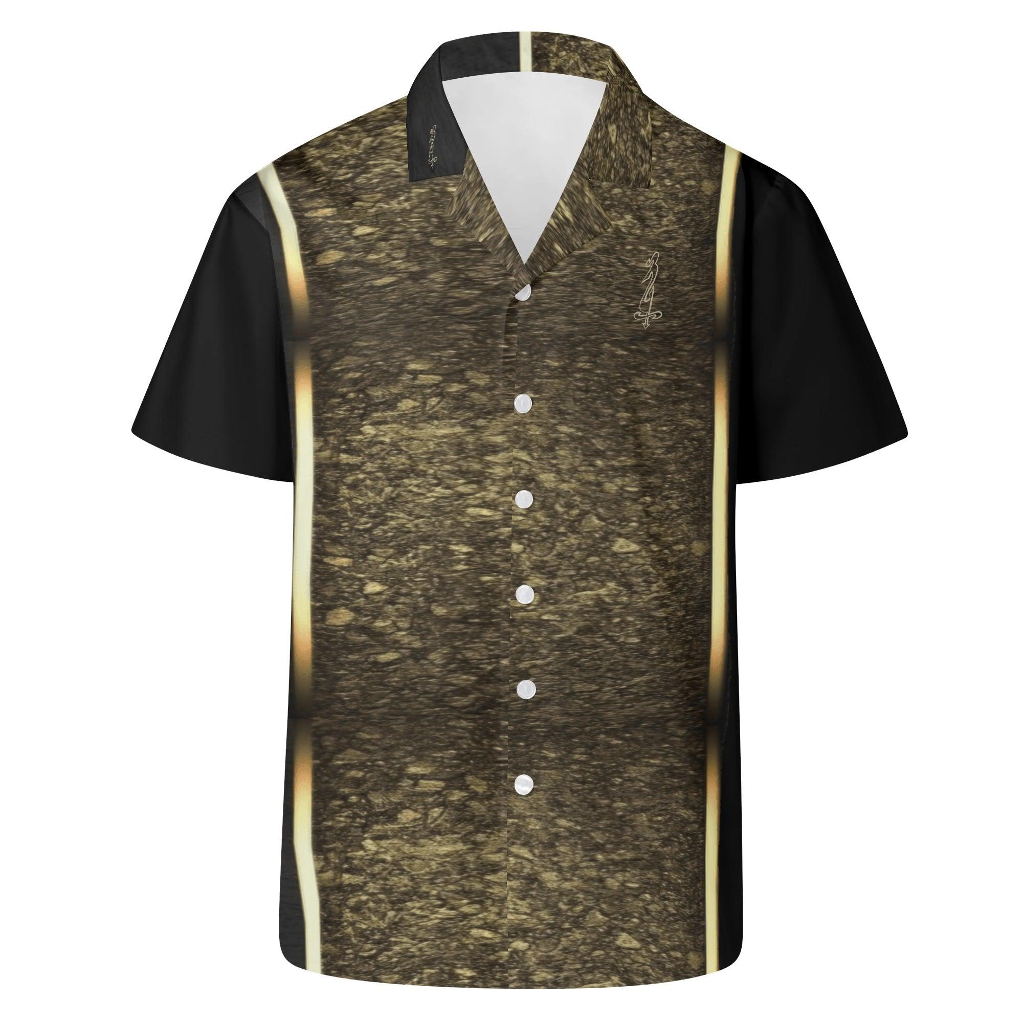 Men's All Over Print Casual Short Sleeve Shirt - MES...Where